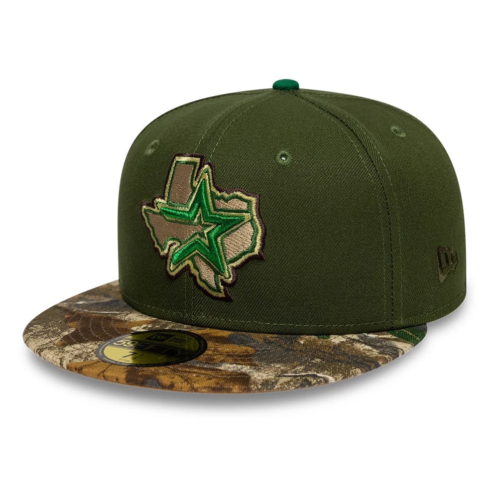 Pictured is this MLB Cooperstown Houston Astros 59FIFTY Fitted cap in dark green. 4