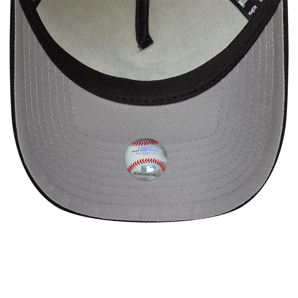 Pictured is this MLB 2Tone LA Dodgers 9FORTY A-Frame cap in cream. 2