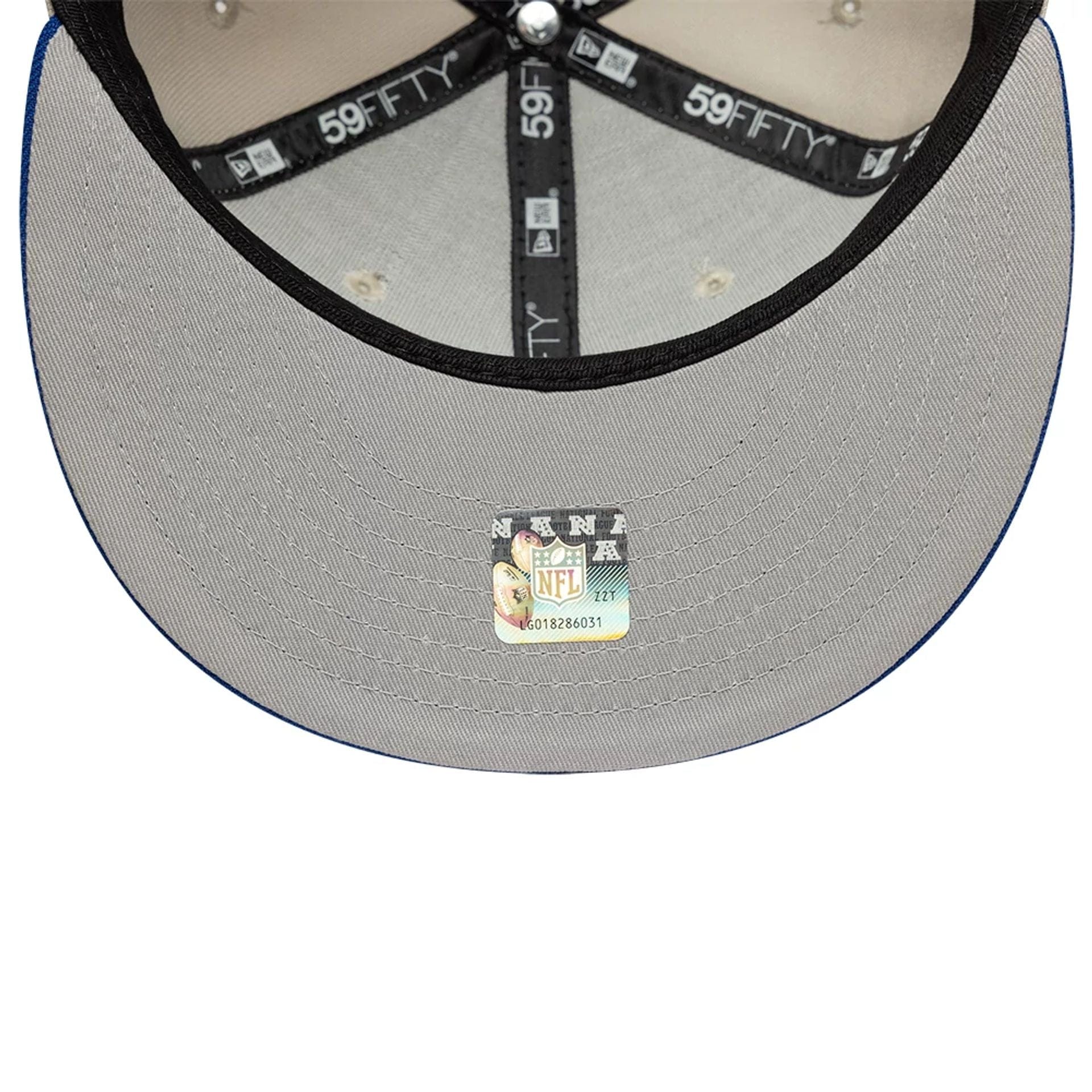 This is a LA Rams NFL White 59FIFTY Fitted Cap 2