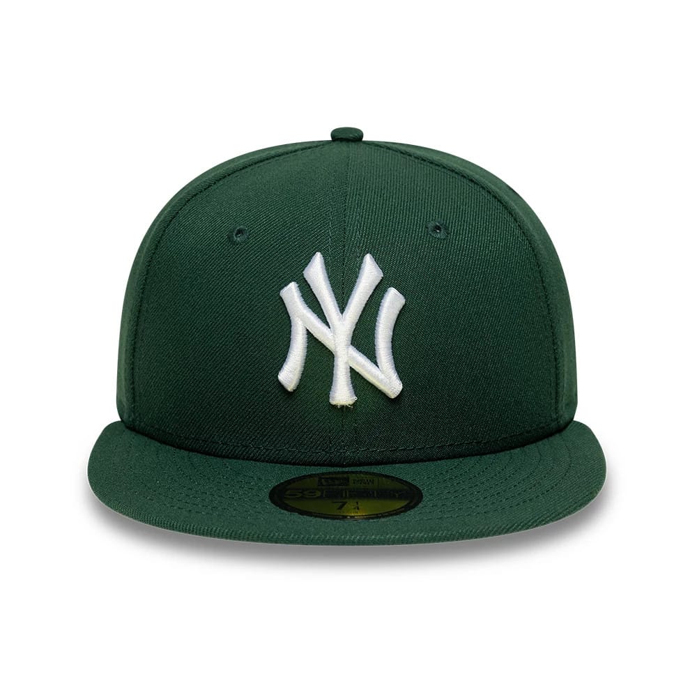 Pictured is this MLB New York Yankees Core 59FIFTY Fitted cap in dark green. 3