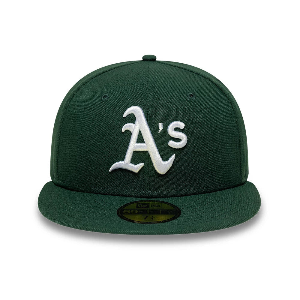 Pictured is this MLB Athletics 59FIFTY Fitted cap in dark green. 3