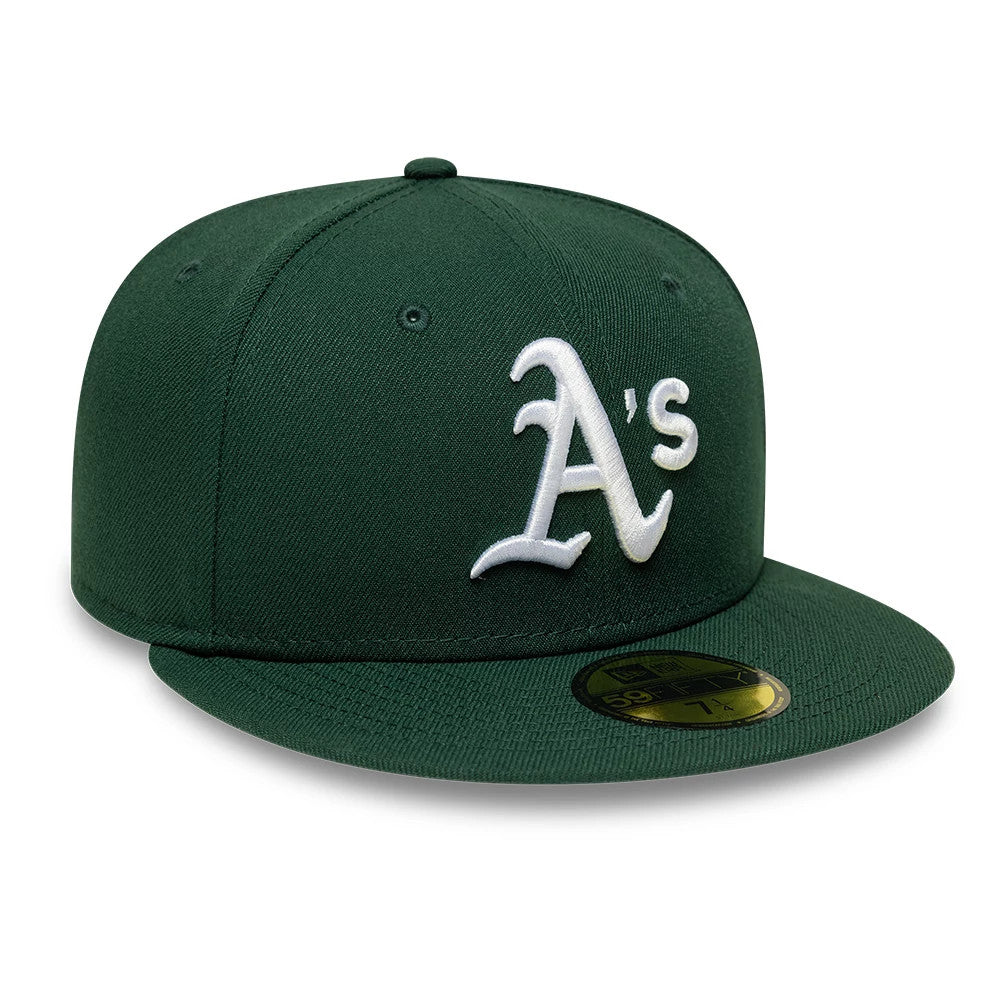Pictured is this MLB Athletics 59FIFTY Fitted cap in dark green. 4