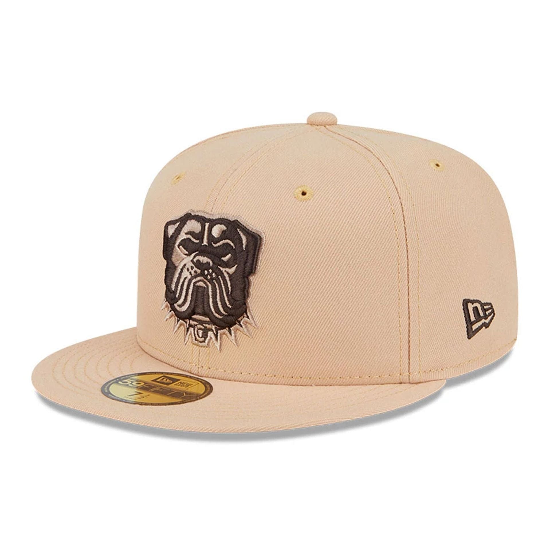 This is a Cleveland Browns NFL Beige 59FIFTY Fitted Cap 1