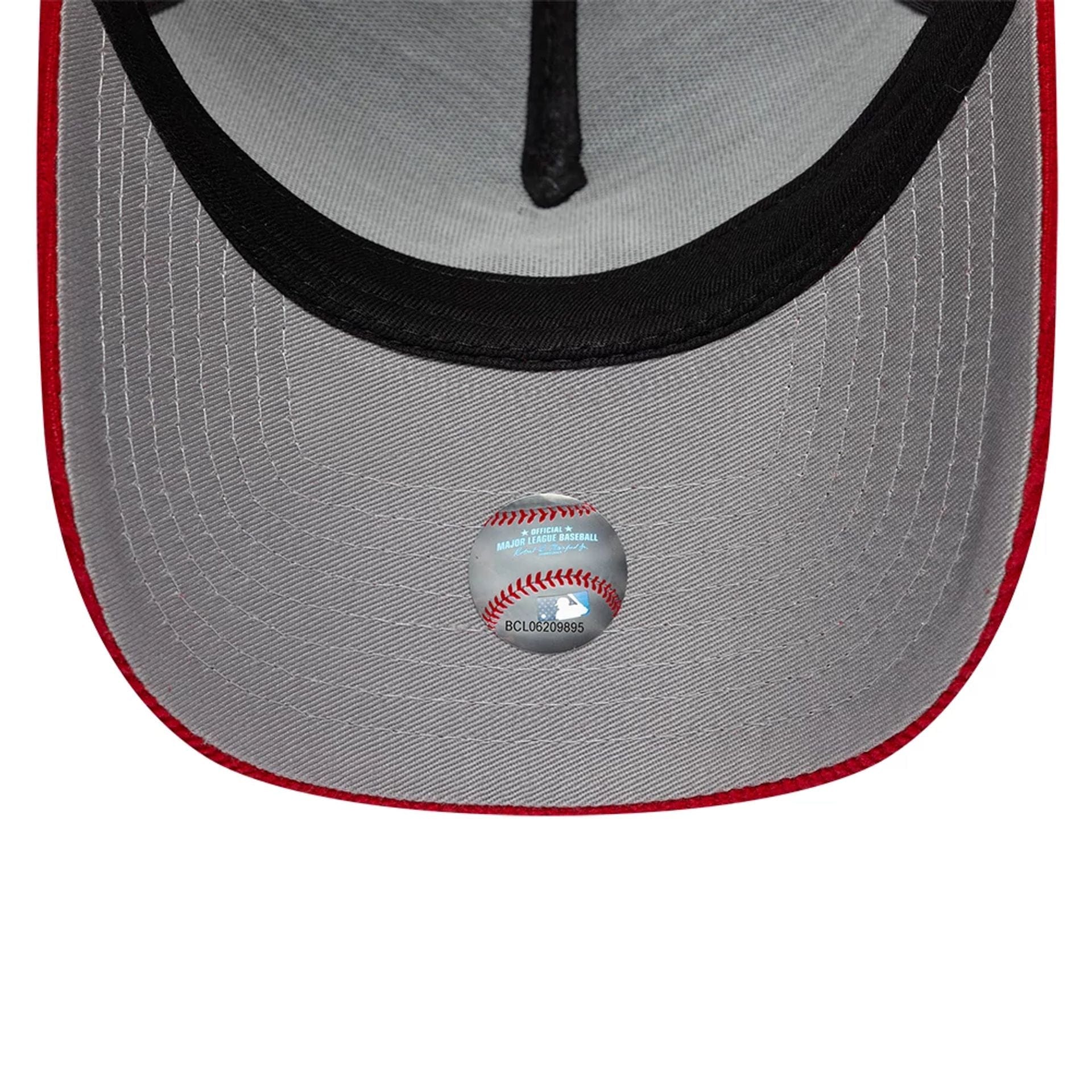 Pictured is this MLB Upside Down LA Dodgers 9FORTY A-Frame cap in dark red. 2