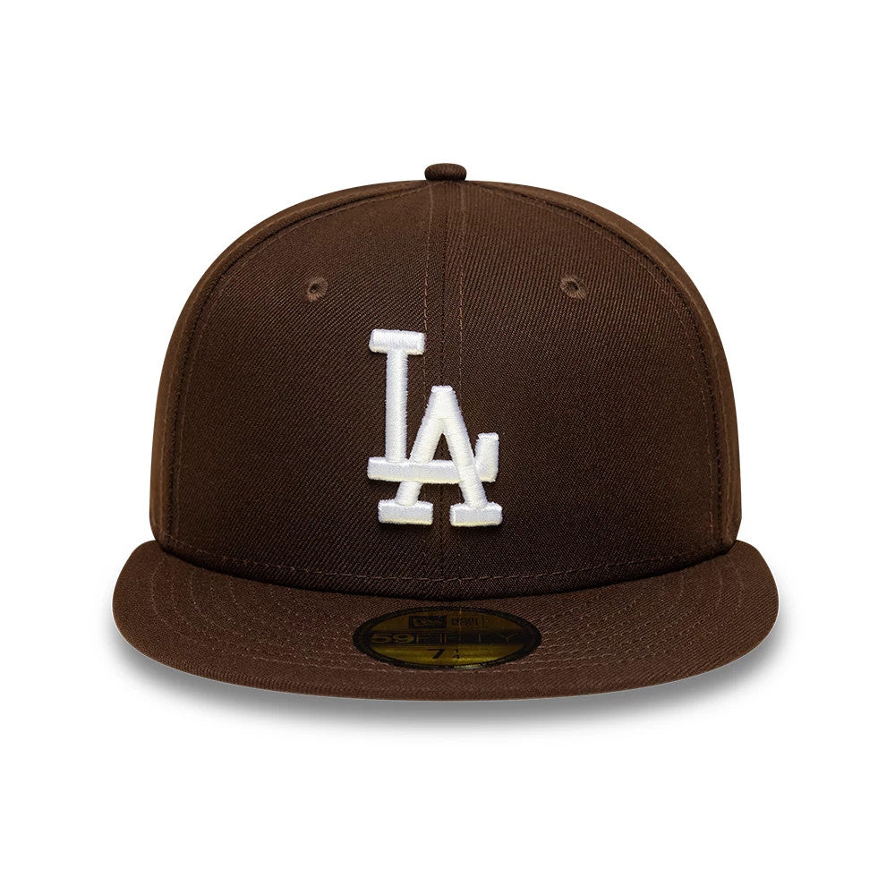 Pictured is this MLB LA Dodgers 59FIFTY Fitted cap in dark brown. 3