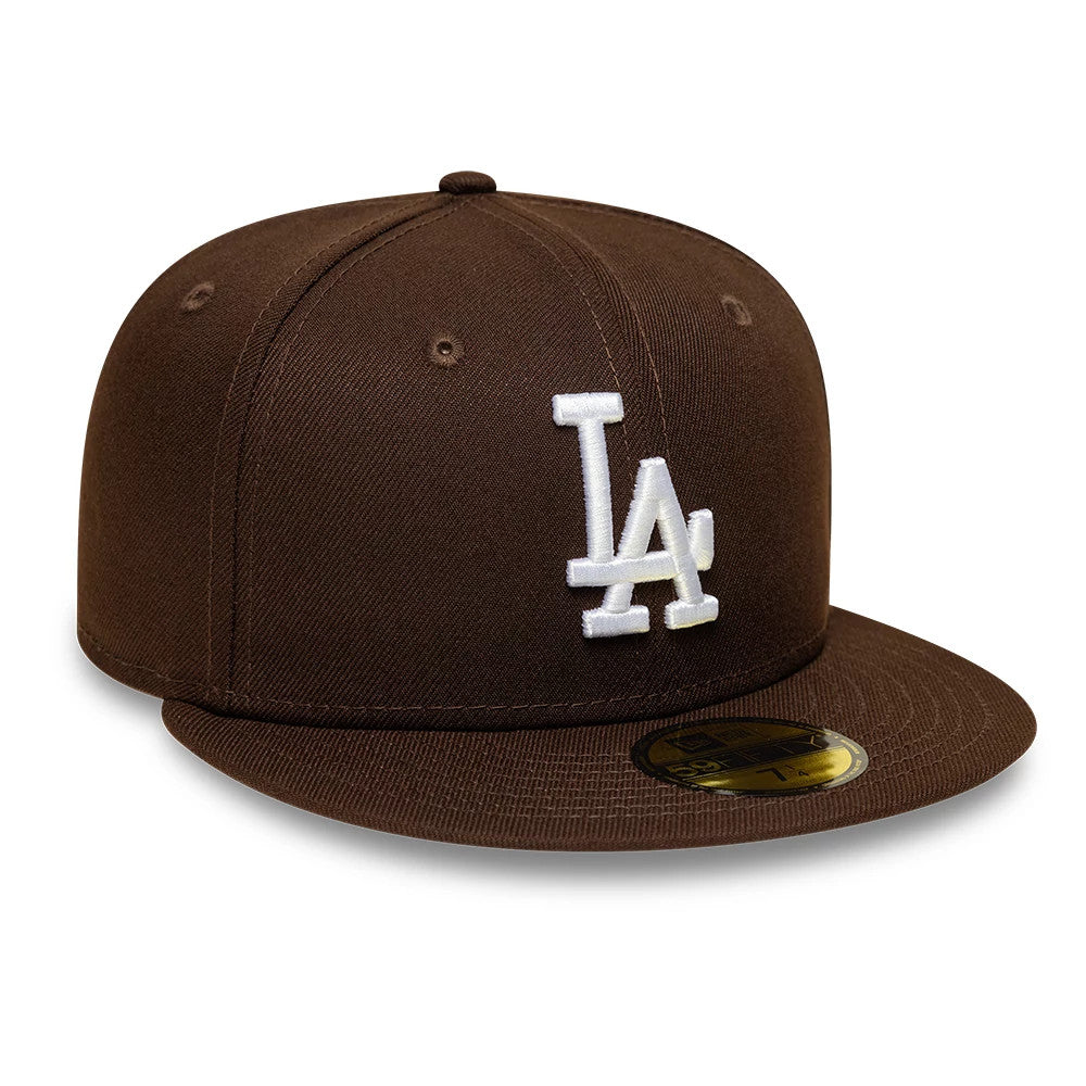 Pictured is this MLB LA Dodgers 59FIFTY Fitted cap in dark brown. 4