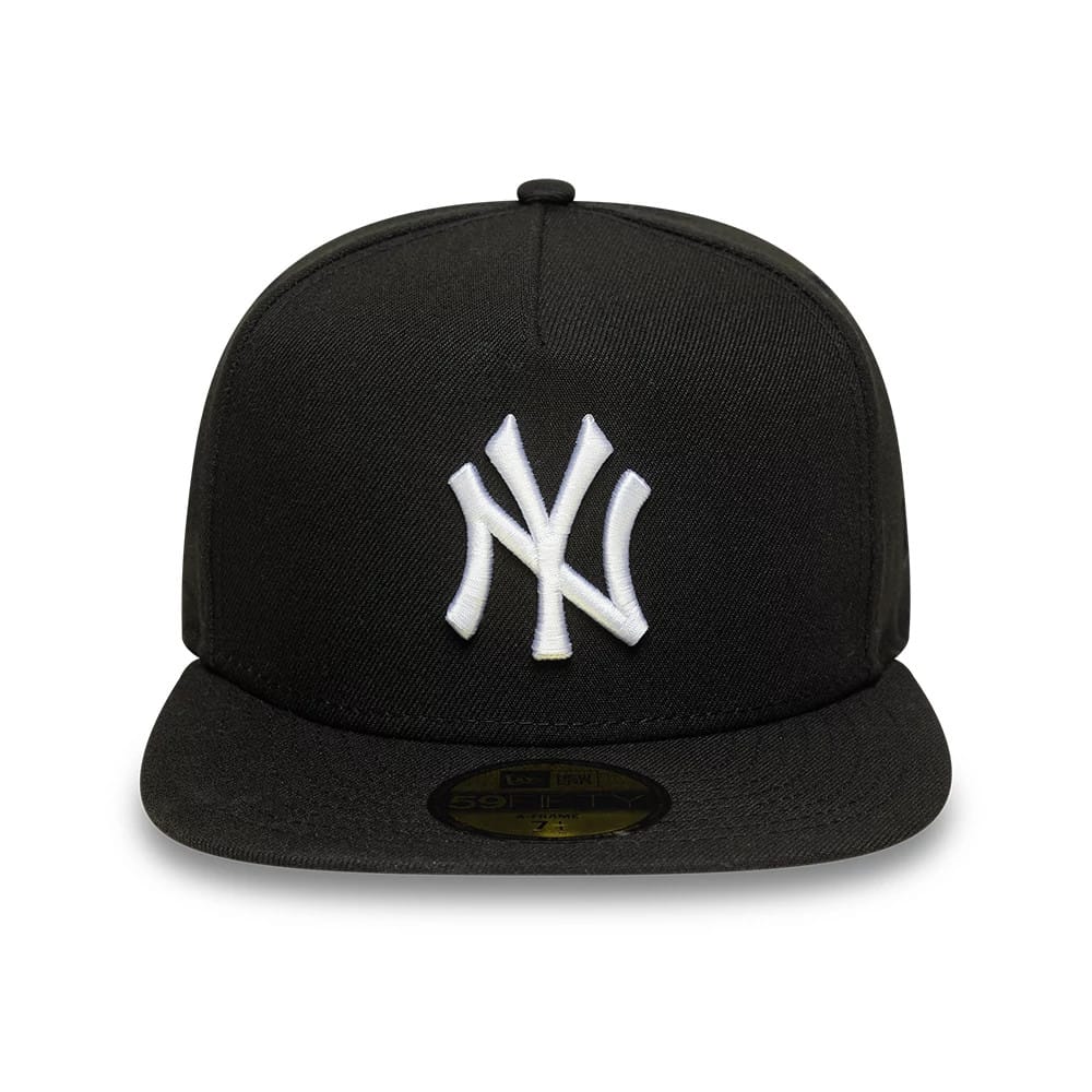 This is a New York Yankees MLB Black 59FIFTY A-Frame Fitted Cap 3