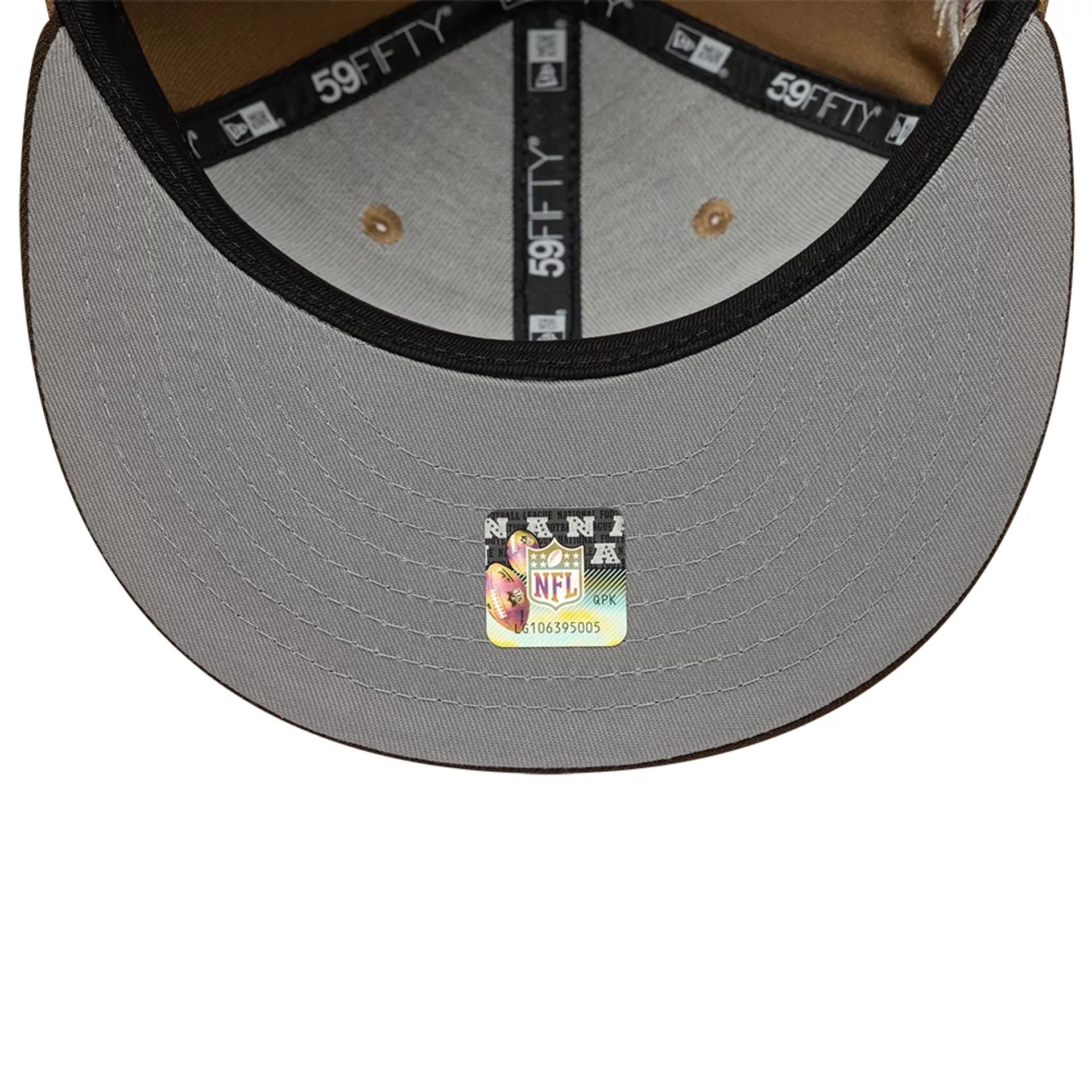 This is a New York Giants NFL Brown 59FIFTY Fitted Cap 2