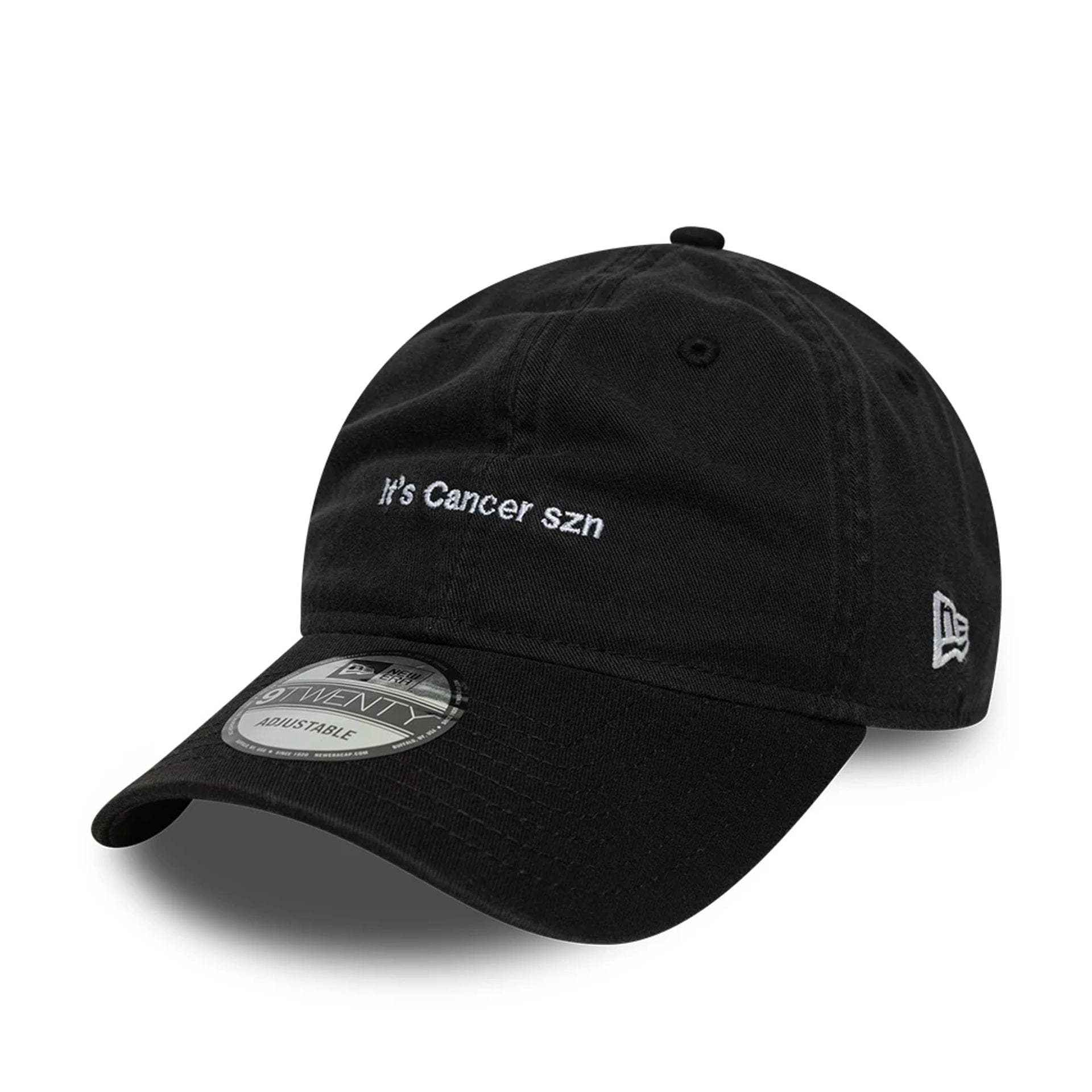This is a New Era Zodiac Cancer Black 9TWENTY Adjustable Cap 1