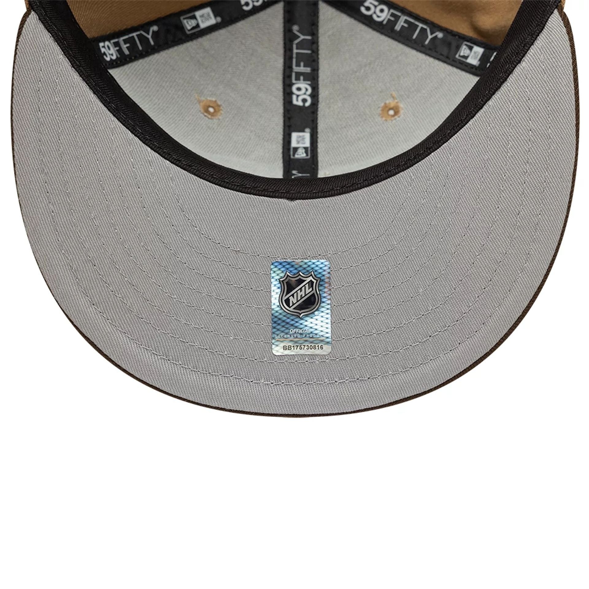 This is a Nashville Predators NHL Beige 59FIFTY Fitted Cap 2