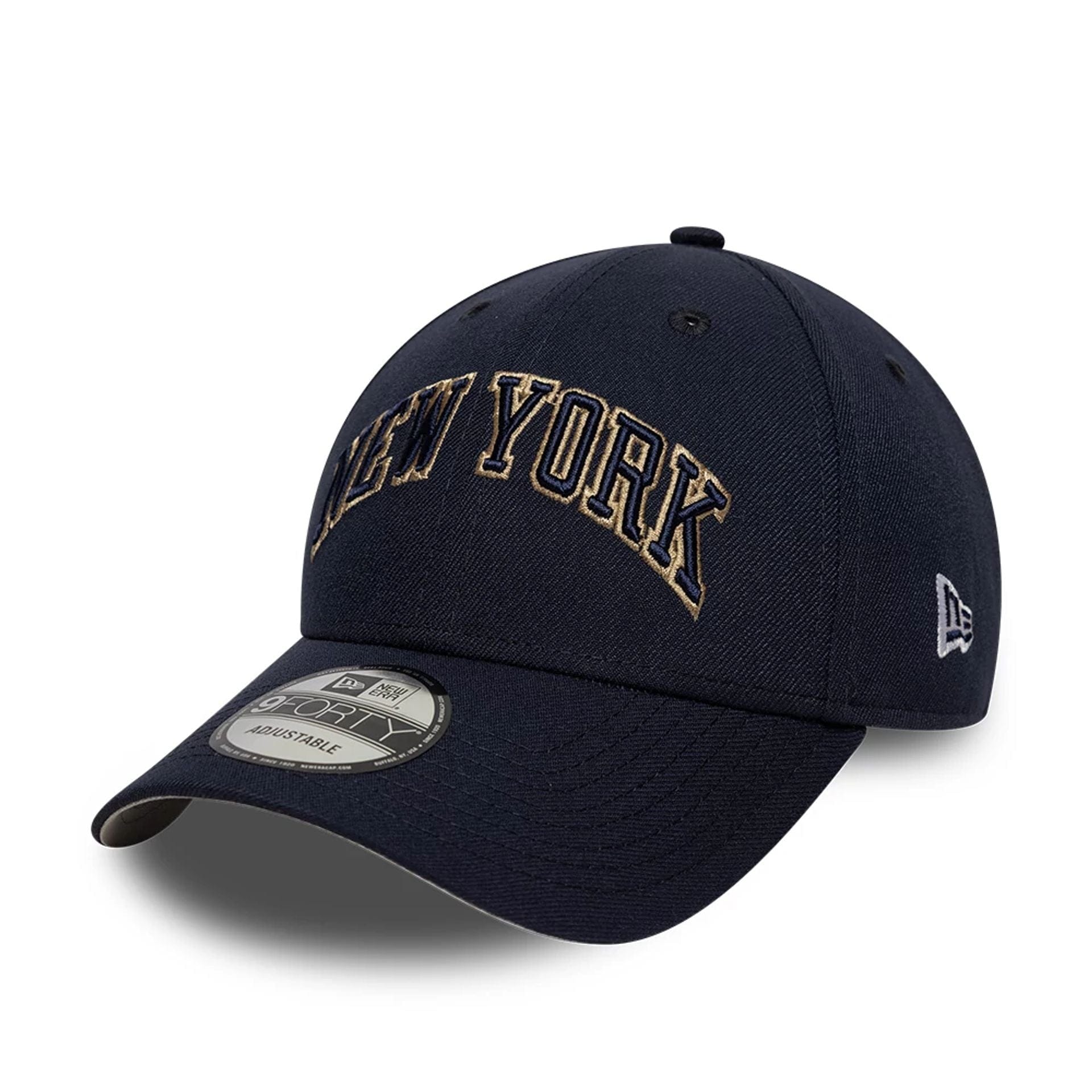 This is a New Era New York Navy 9FORTY A-Frame Trucker Adjustable Cap 1