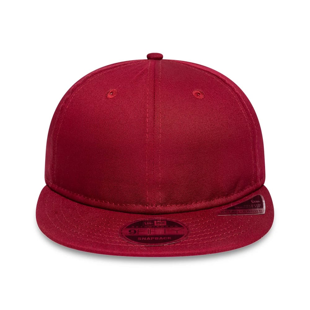 This is a New Era Red Retro Crown 9FIFTY Snapback Adjustable Cap 2