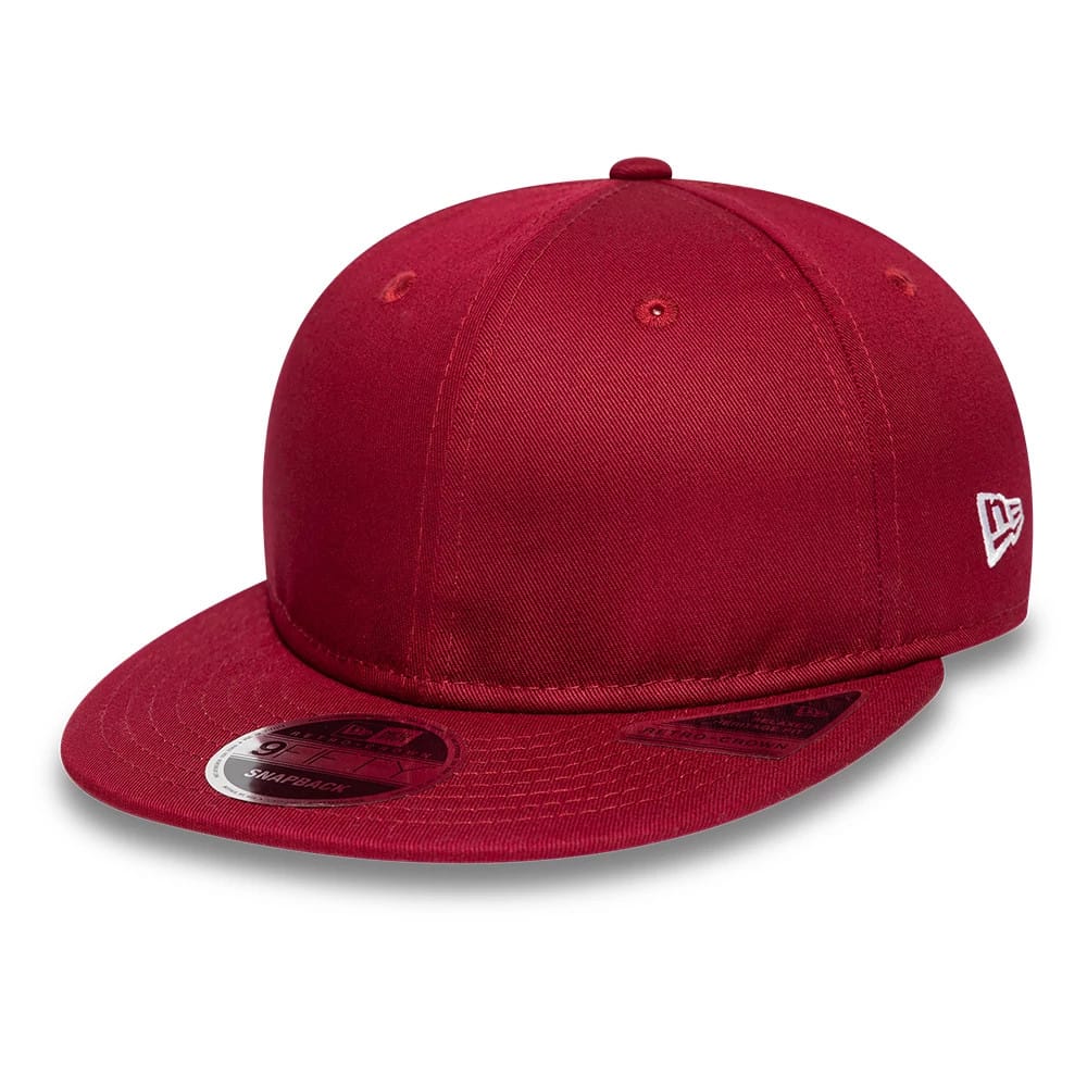 This is a New Era Red Retro Crown 9FIFTY Snapback Adjustable Cap 1
