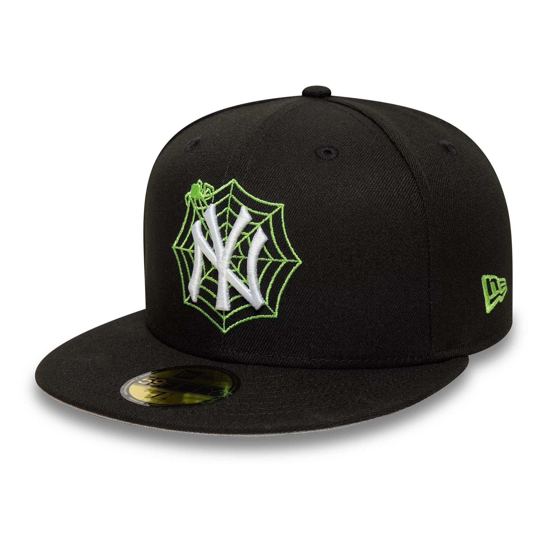 This is a New York Yankees MLB Spider Black 59FIFTY Fitted Cap 1