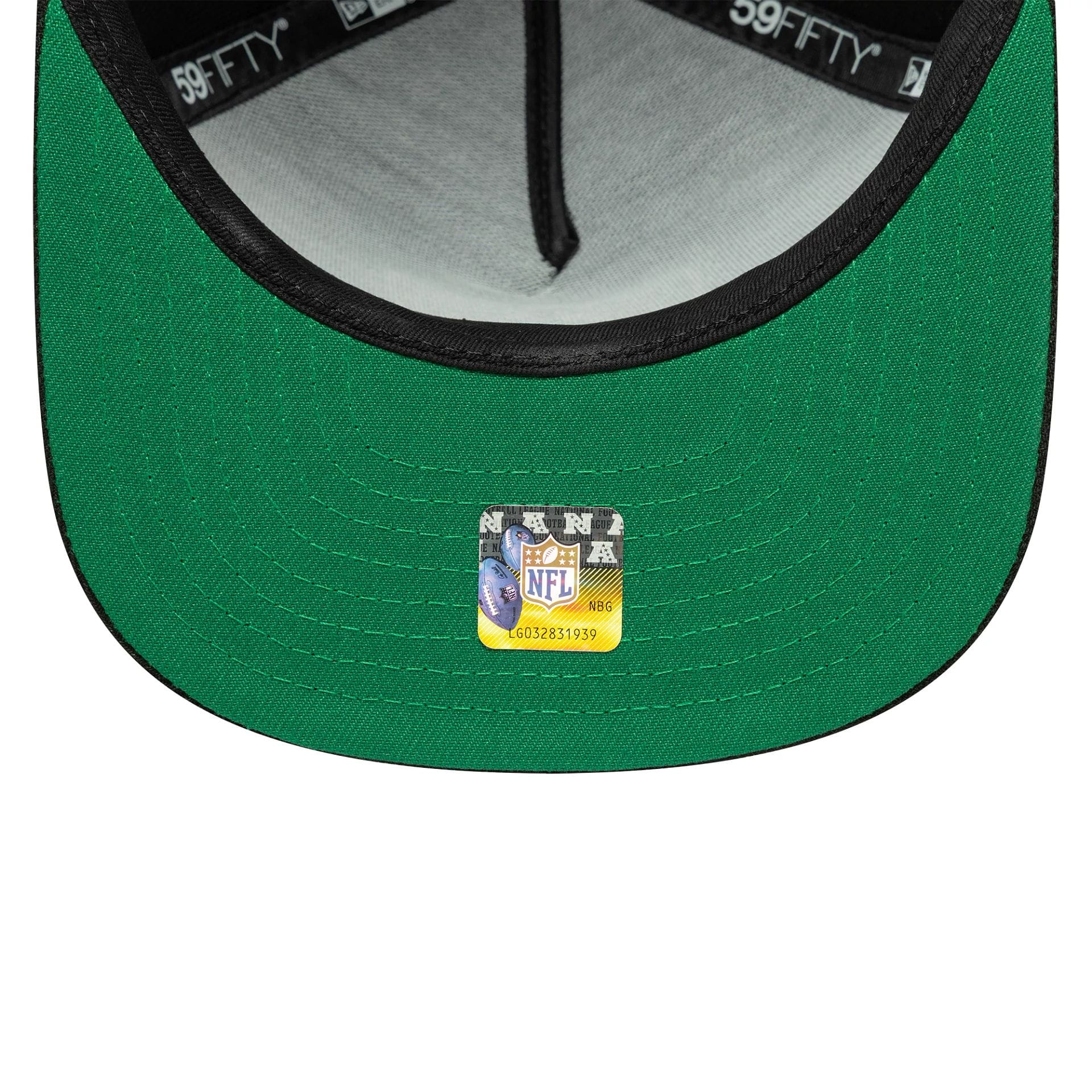 This is a Las Vegas Raiders Flat Black 59FIFTY A-Frame Fitted Cap 2