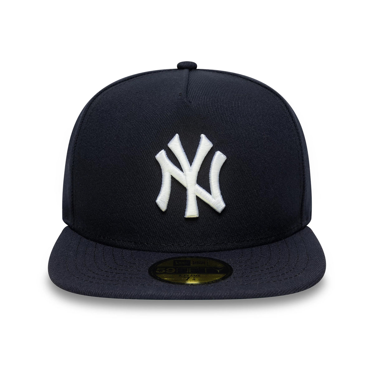 This is a New York Yankees Flat Navy 59FIFTY A-Frame Fitted Cap 3