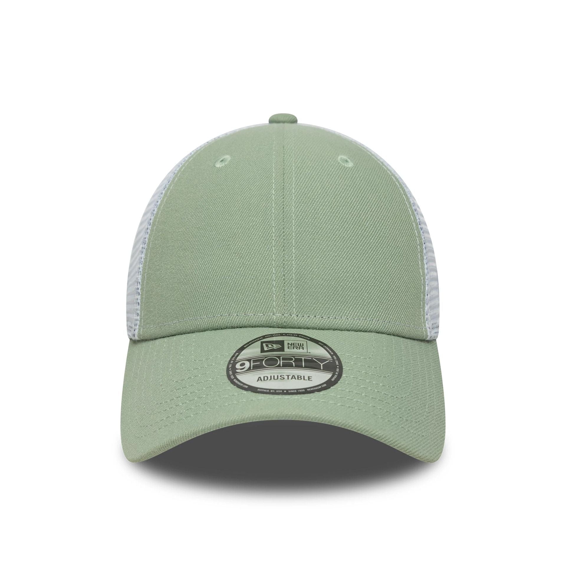 This is a New Era Green 9FORTY Trucker Adjustable Cap 2