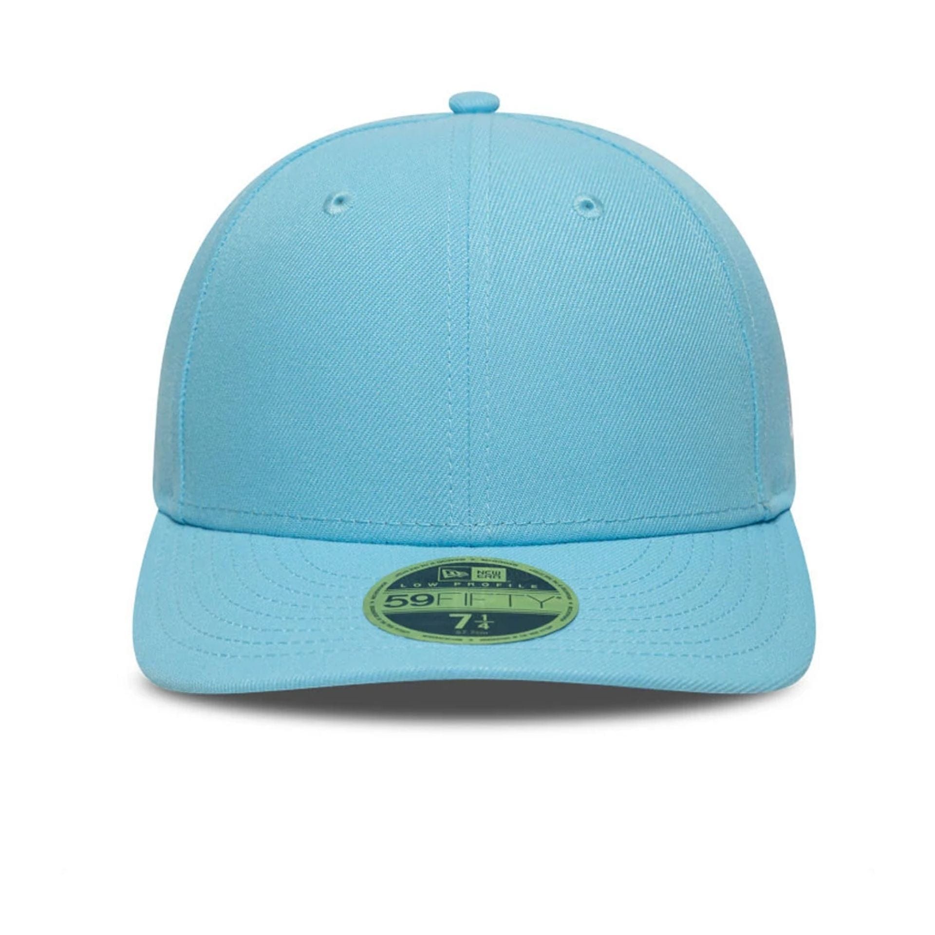 This is a New Era Pastel Blue Low Profile 59FIFTY Fitted Cap 2