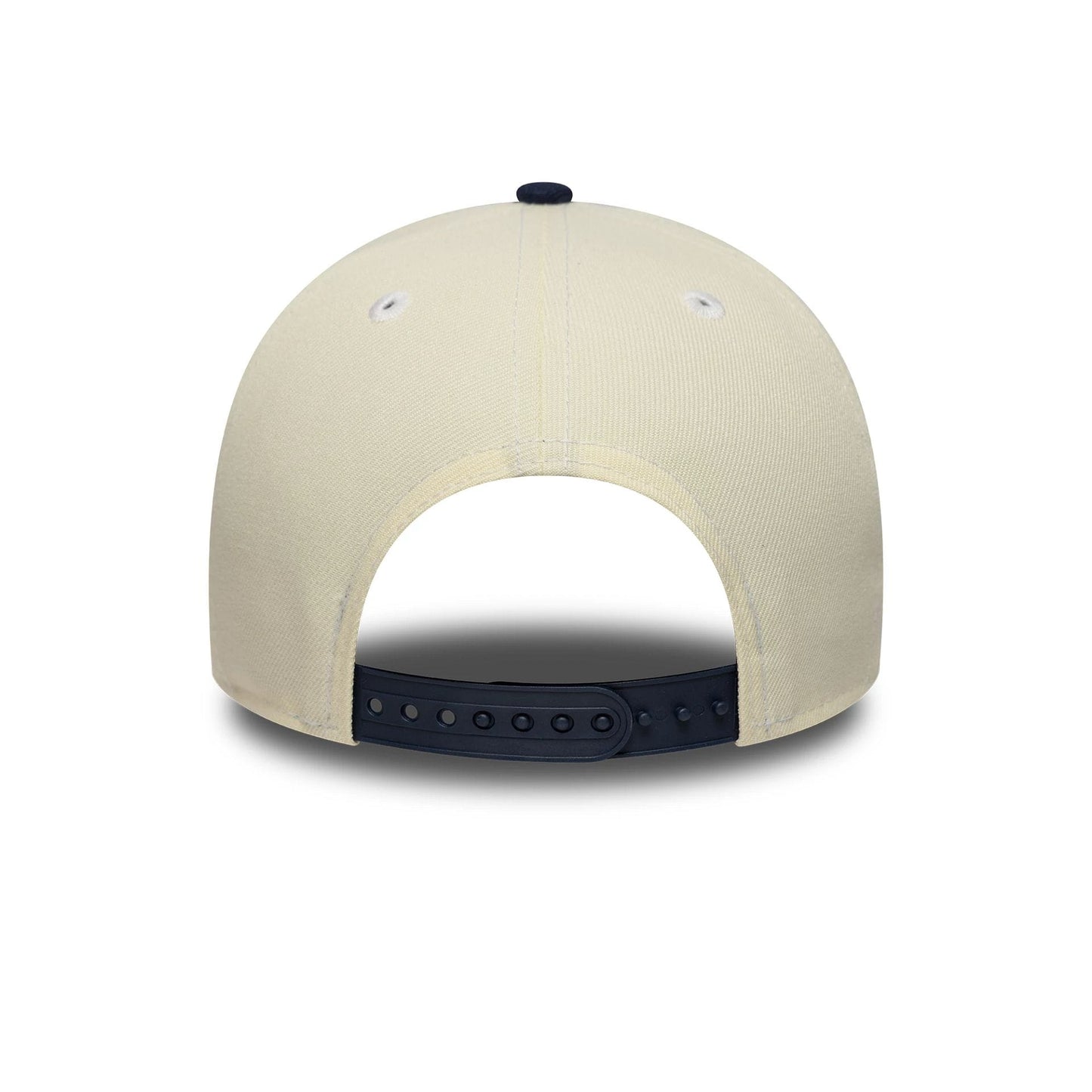 This is a LA Dodgers MLB Chrome Blue Contrast Cream 9FORTY A-Frame Adjustable Cap 7