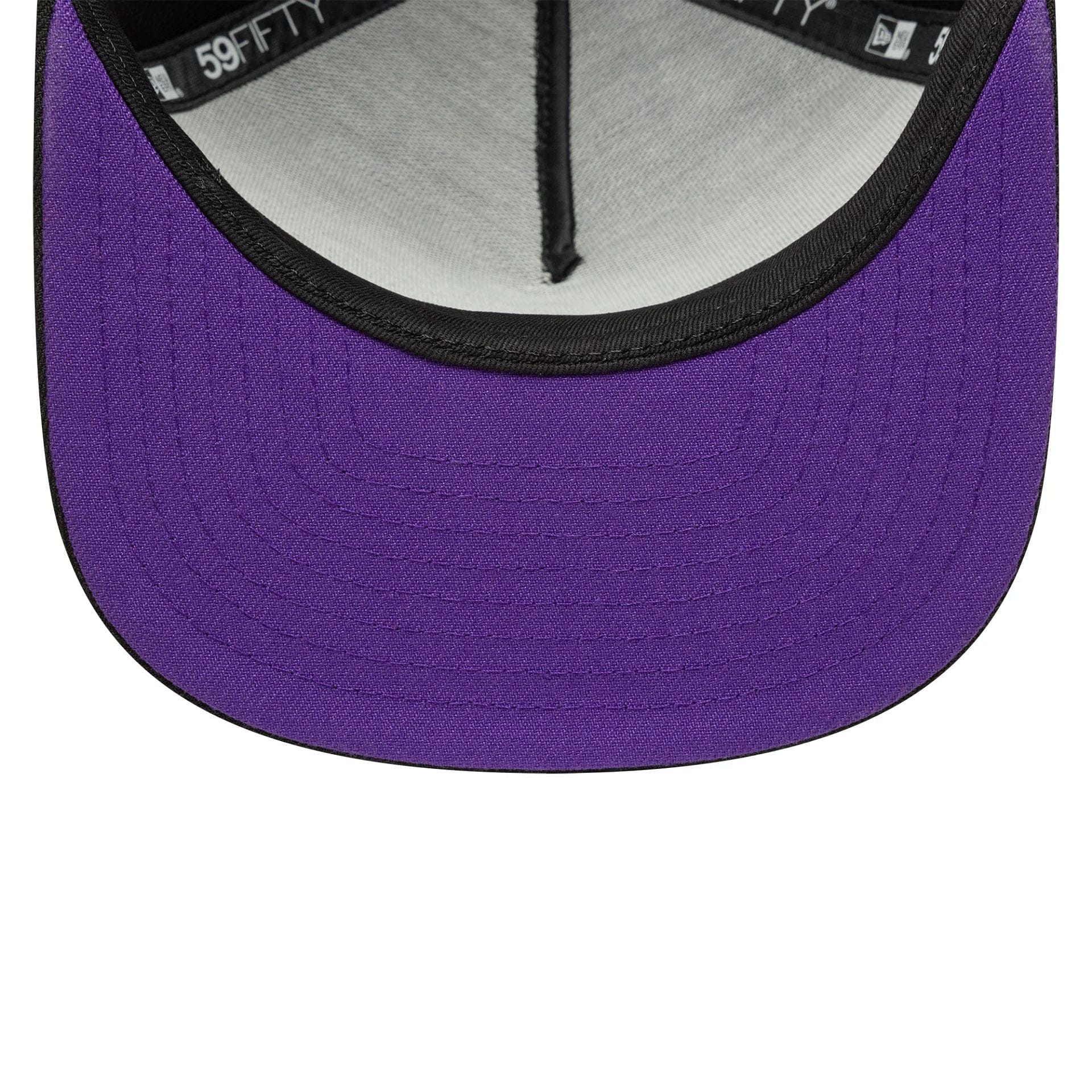Pictured in this New Era Bats Black 59FIFTY A-Frame Fitted Cap 2
