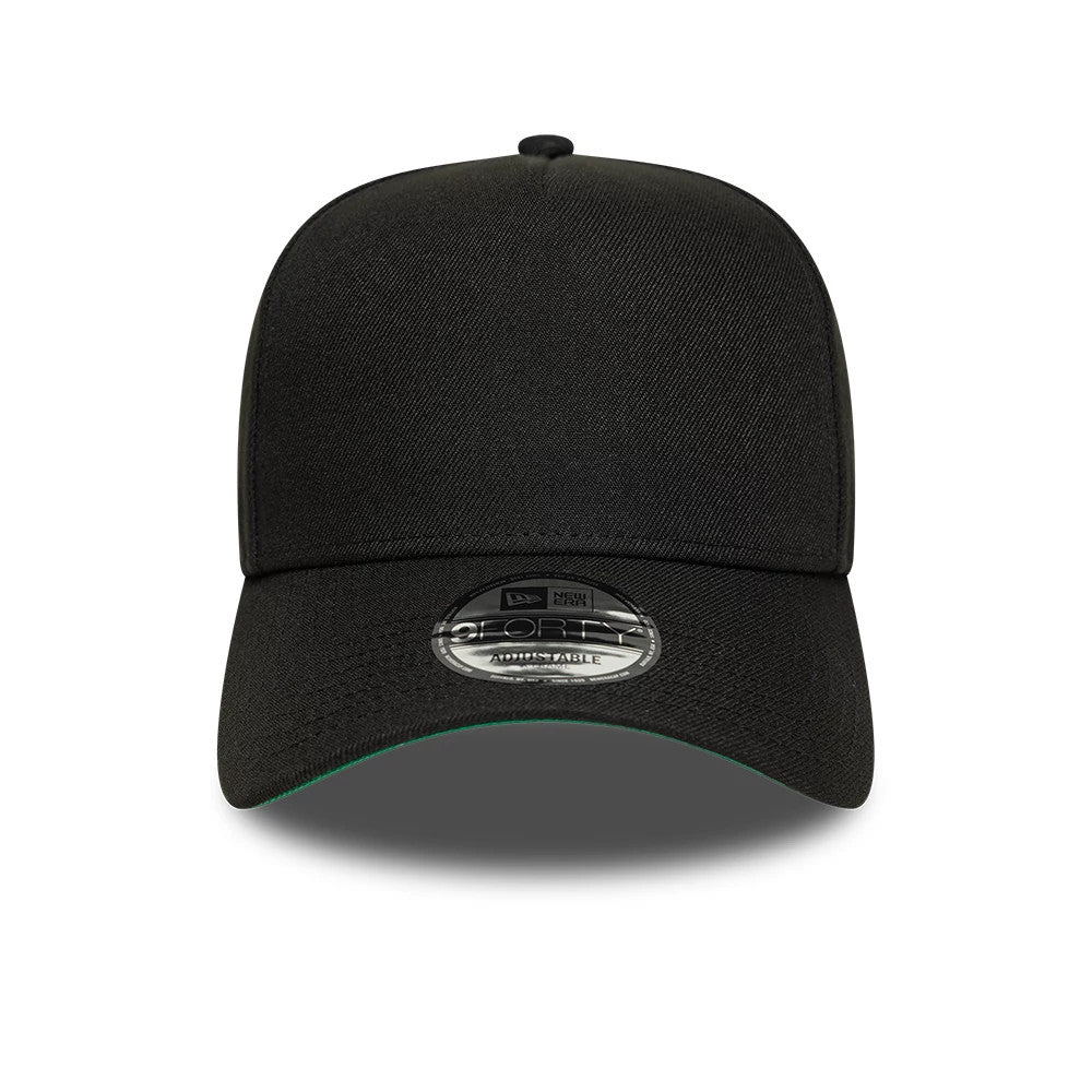 This is a New Era Black 9FORTY A-Frame Adjustable Cap 3