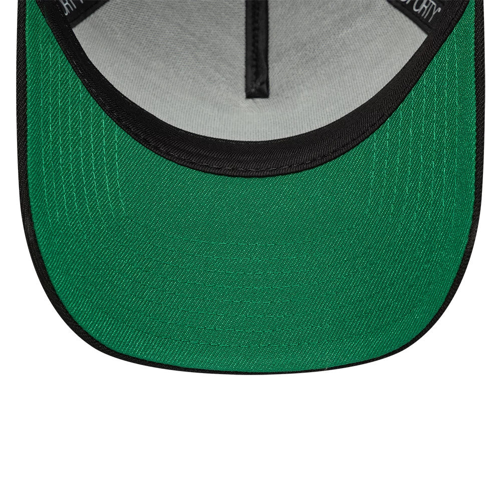 This is a New Era Black 9FORTY A-Frame Adjustable Cap 2