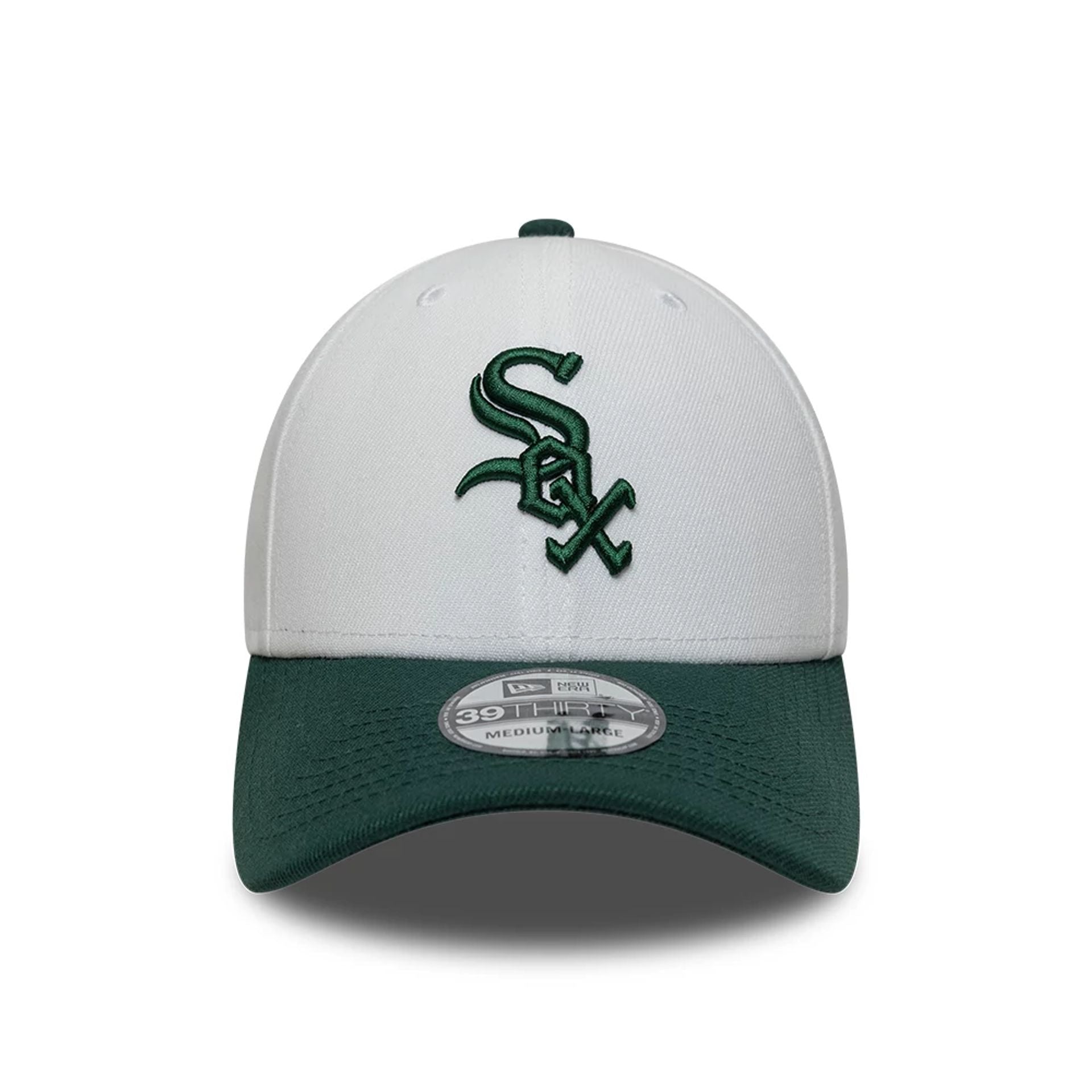 This is a Chicago White Sox MLB White 39THIRTY Stretch Fit Cap 2