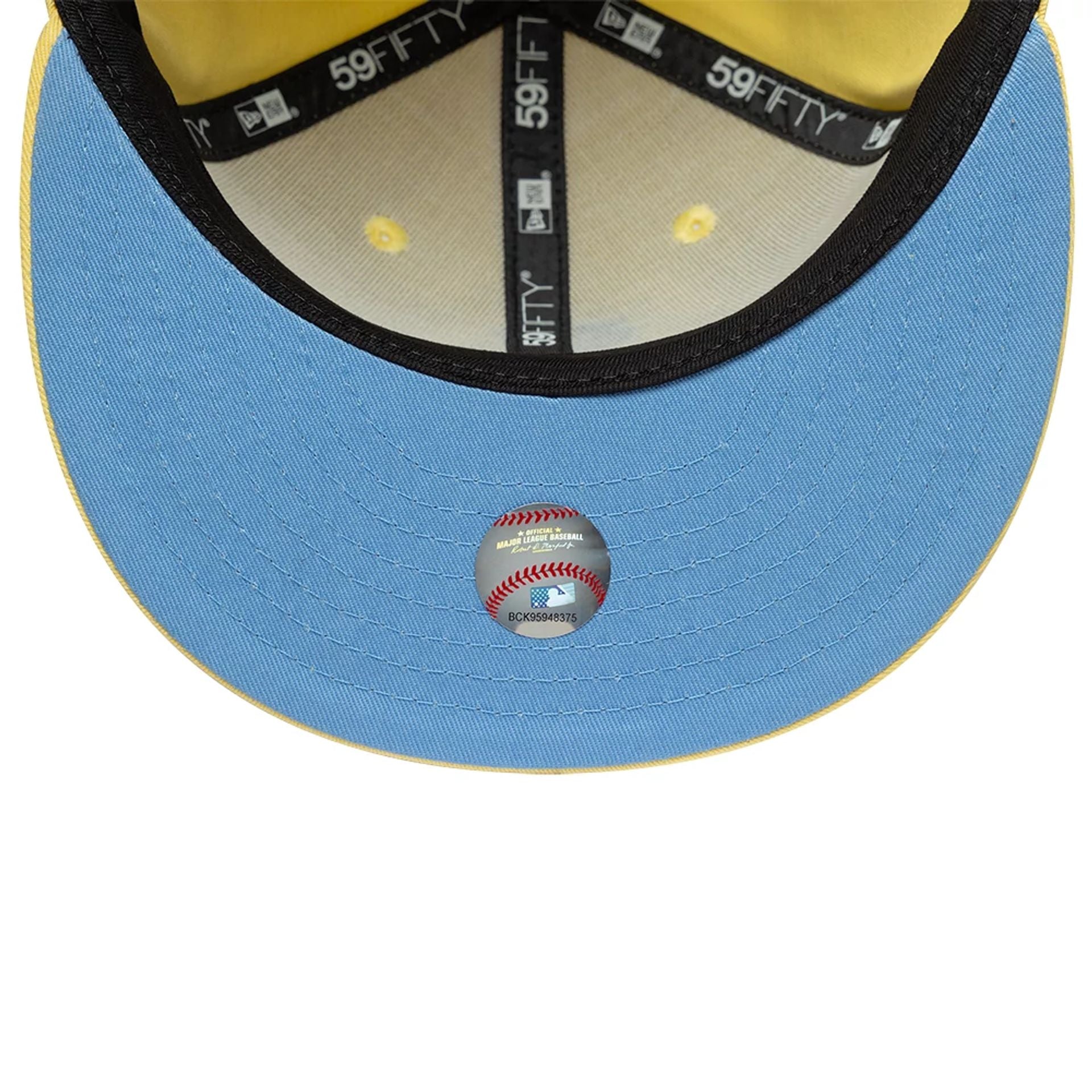 This is a Chicago White Sox MLB Pastel Yellow 59FIFTY Fitted Cap 2