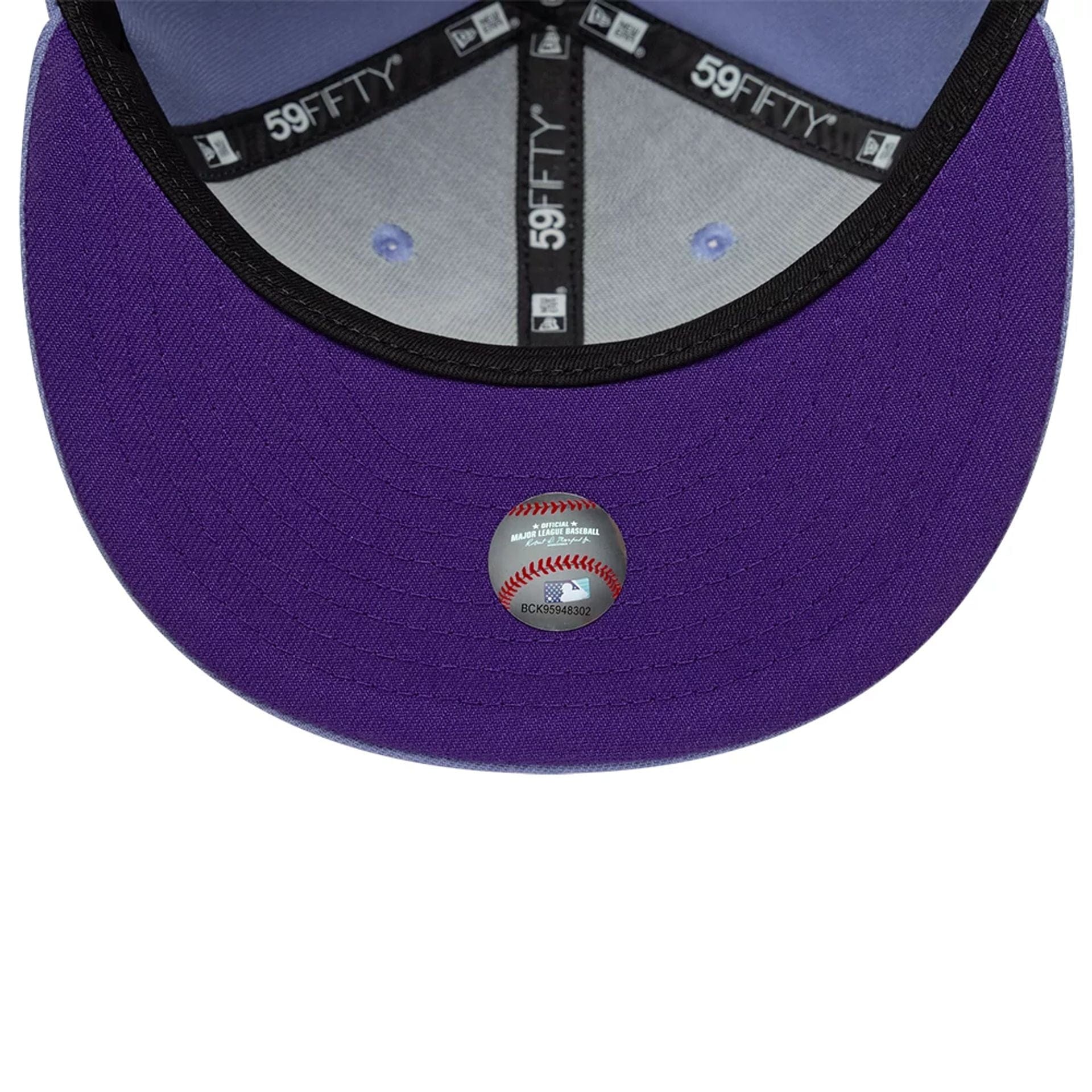 This is a Chicago White Sox MLB Pastel Purple 59FIFTY Fitted Cap 2