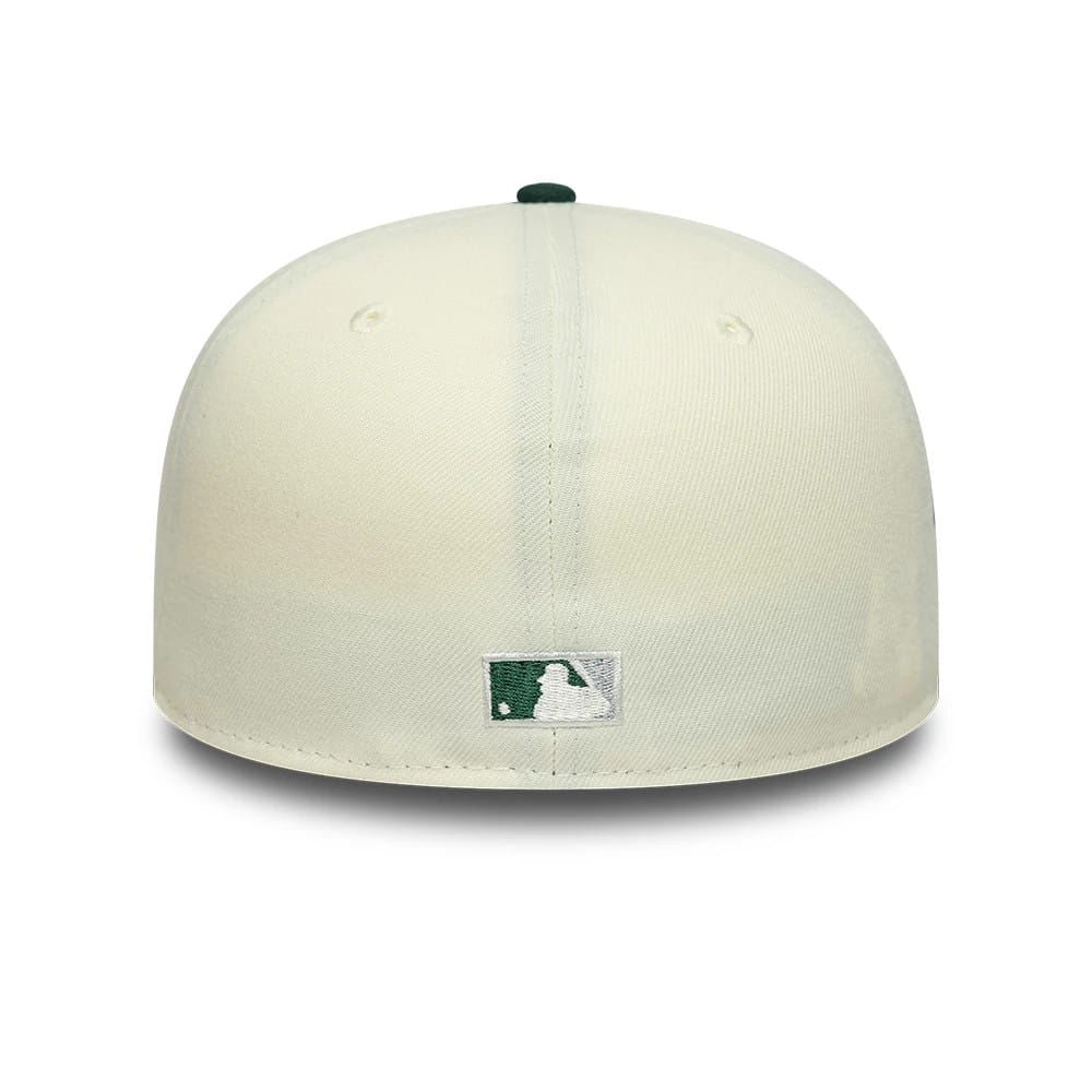 This is a LA Dodgers MLB Cream 59FIFTY A-Frame Fitted Cap 7