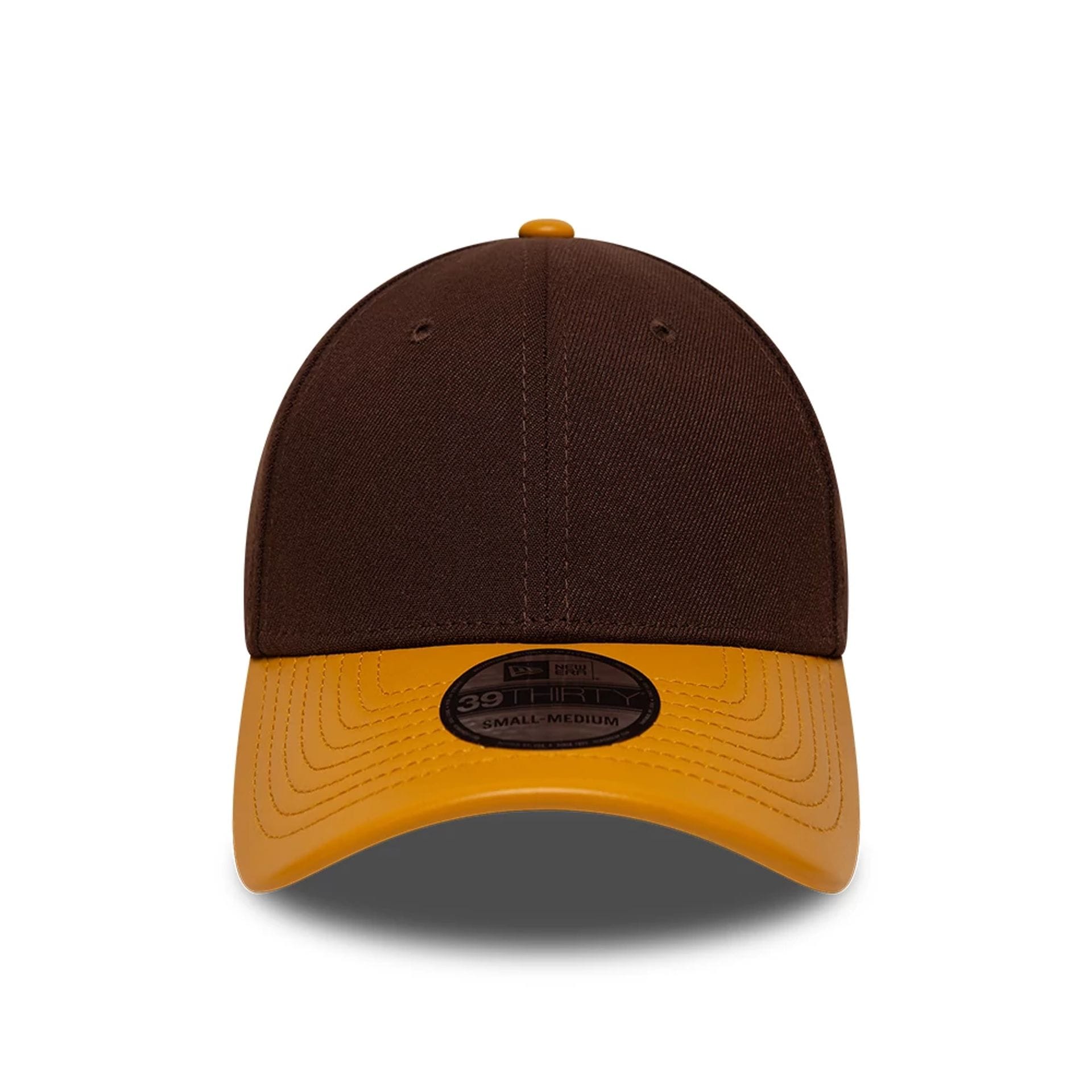 This is a New Era Dark Brown 39THIRTY Stretch Fit Cap 2