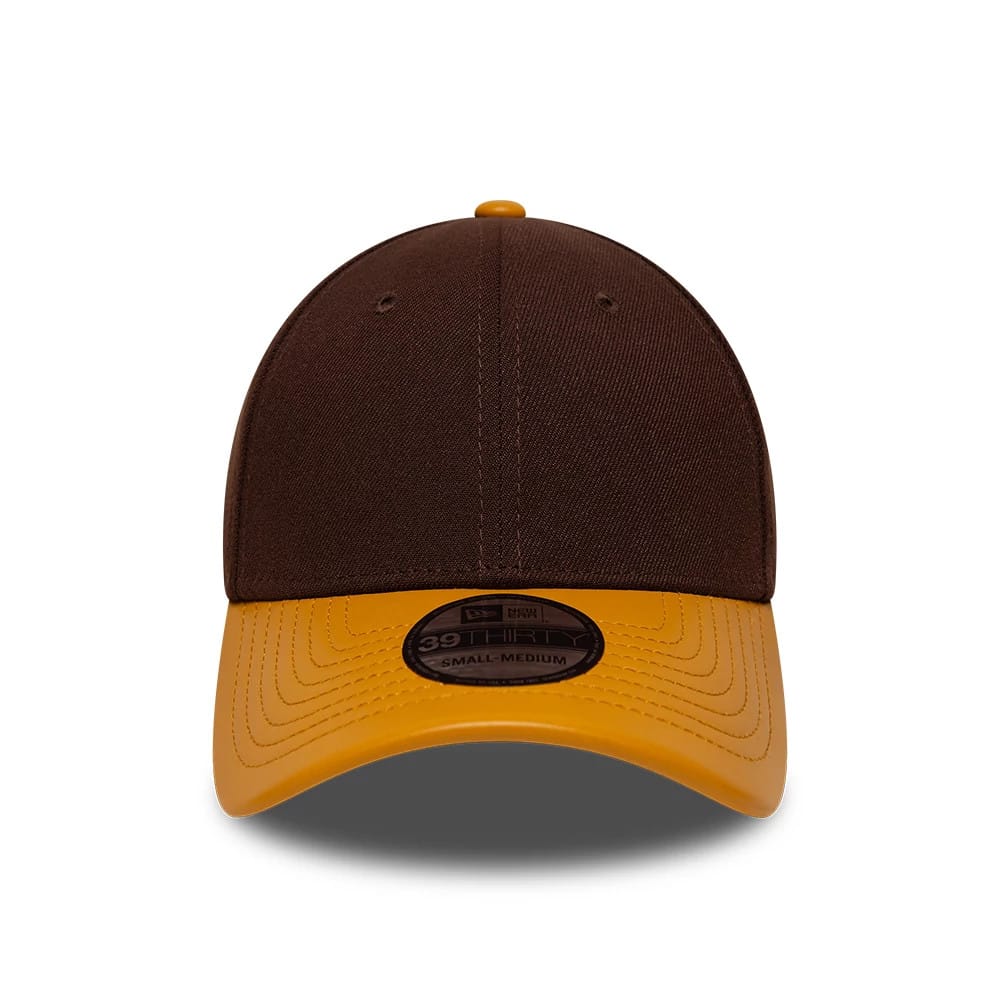 This is a New Era Dark Brown 39THIRTY Stretch Fit Cap 2