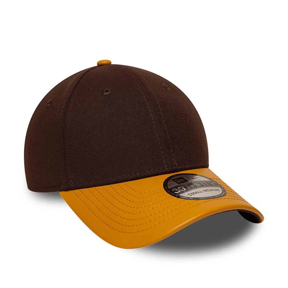 This is a New Era Dark Brown 39THIRTY Stretch Fit Cap 3