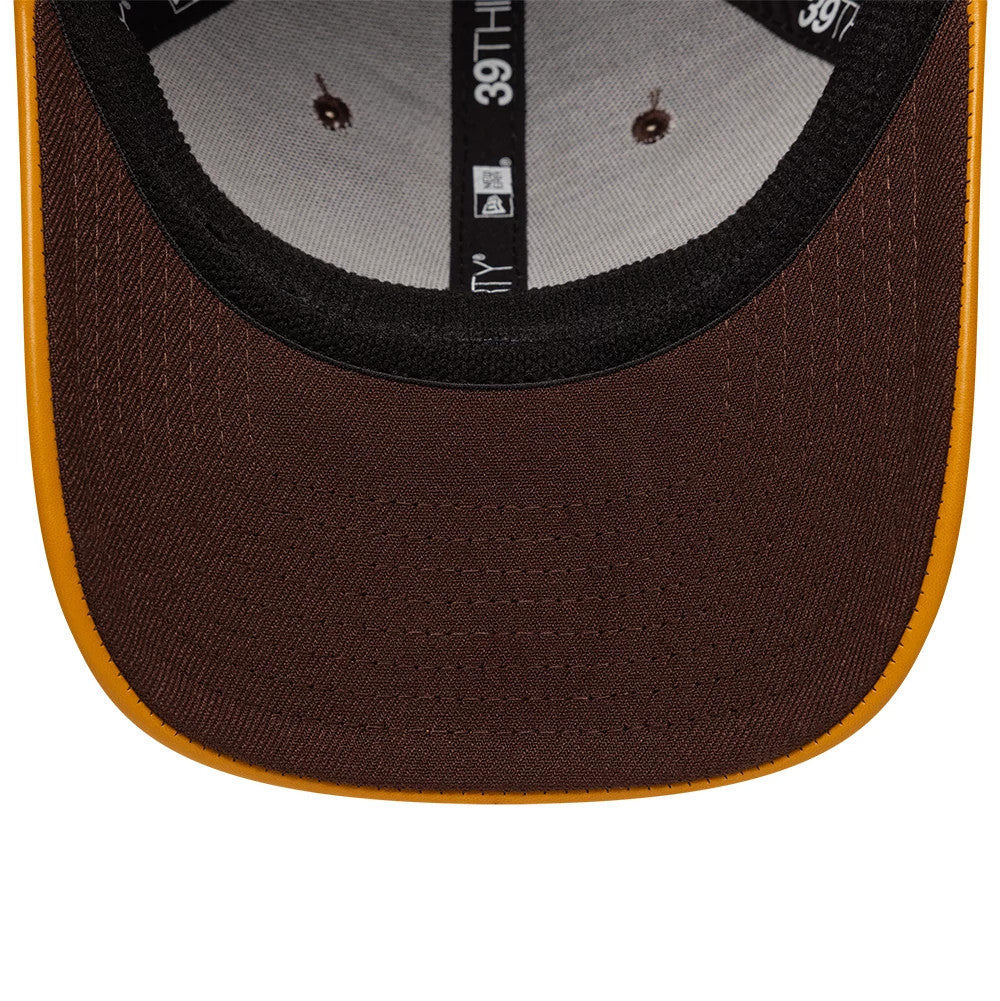 This is a New Era Dark Brown 39THIRTY Stretch Fit Cap 7