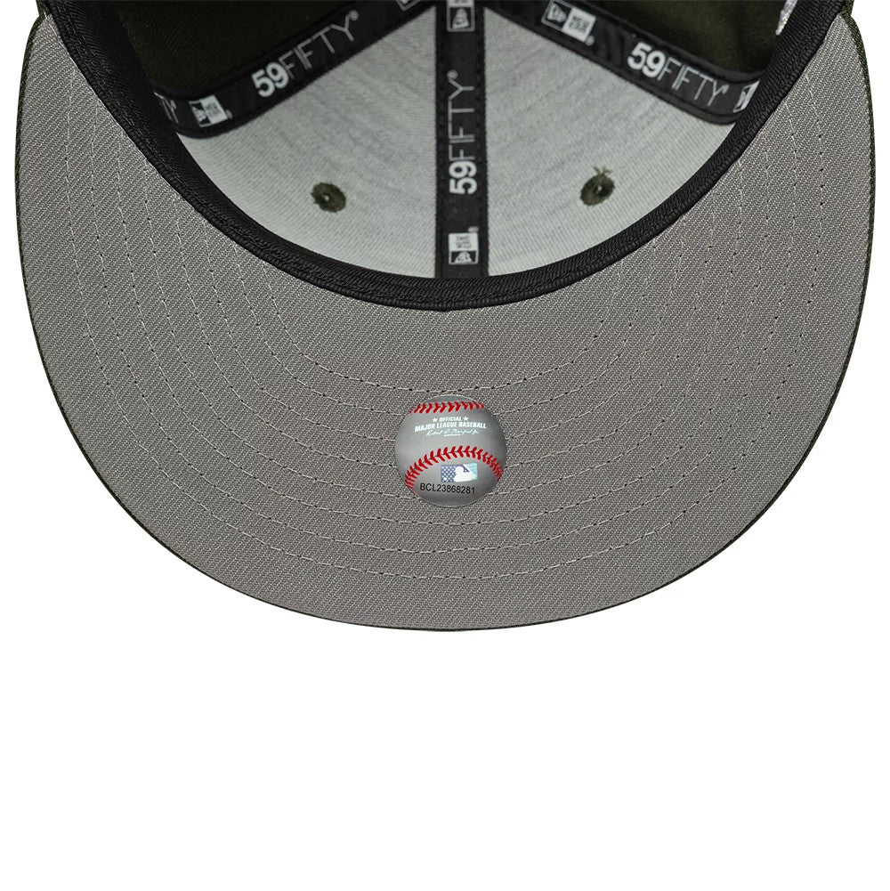 This is an LA Dodgers MLB World Series Dark Green 59FIFTY Fitted Cap 2