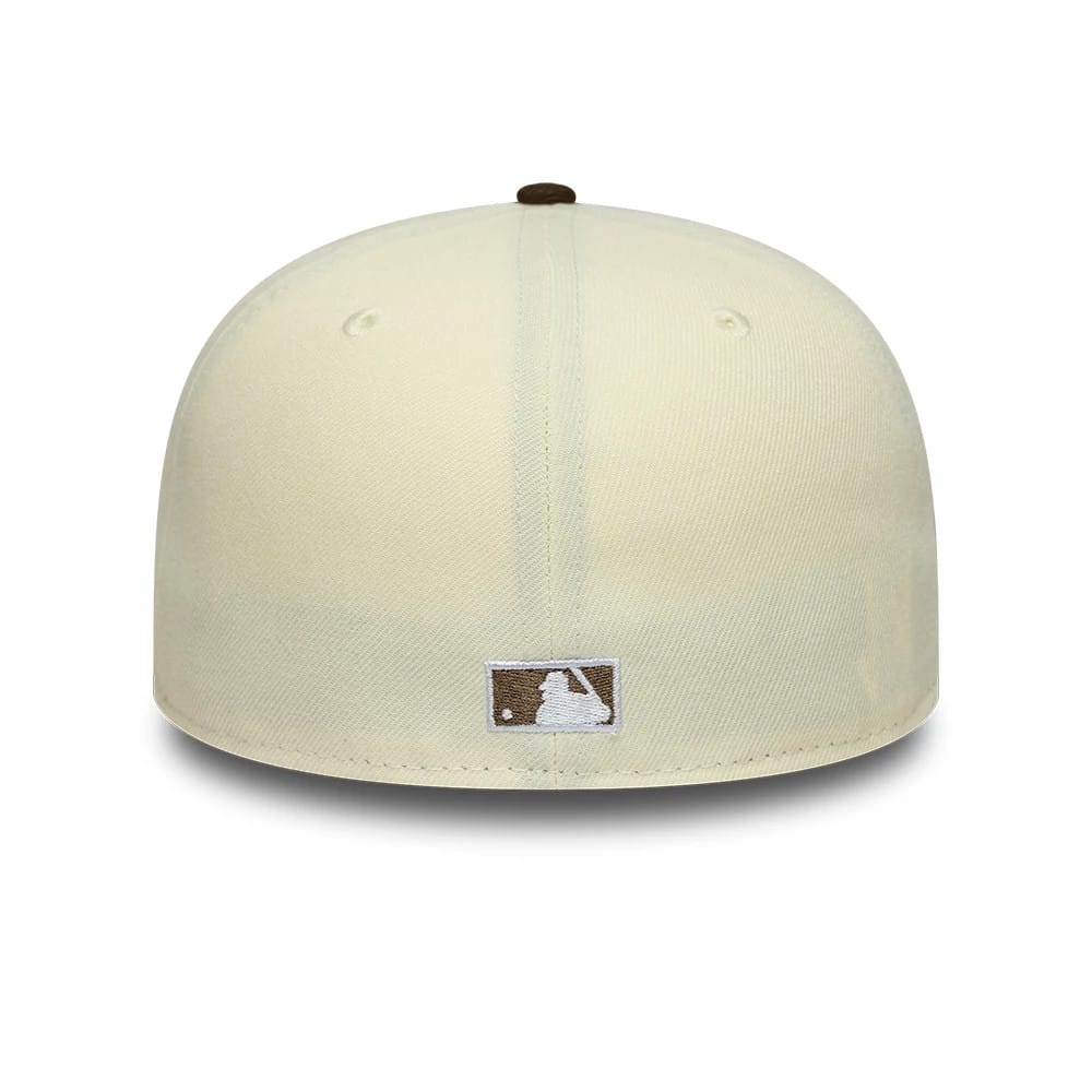 This is a LA Dodgers MLB Cream 59FIFTY A-Frame Fitted Cap 7