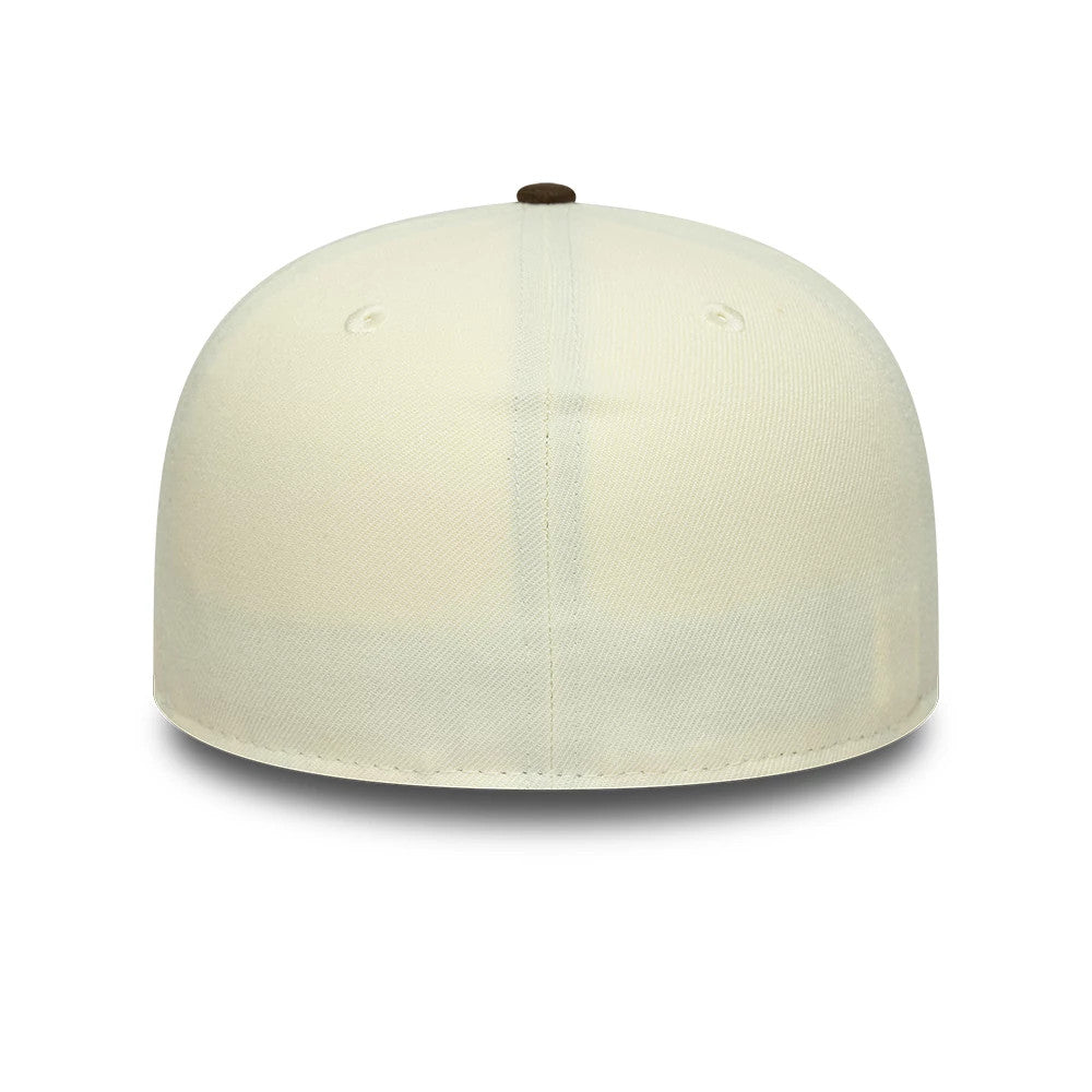This is a New Era Cream 59FIFTY A-Frame Fitted Cap 7