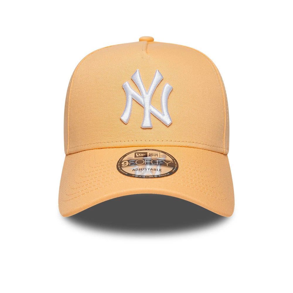 This is a New York Yankees MLB Pastel Orange 9FORTY A-Frame Adjustable Cap 2