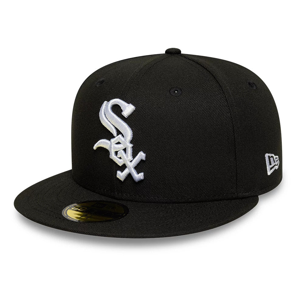 This is a Chicago White Sox MLB Black 59FIFTY Fitted Cap 1