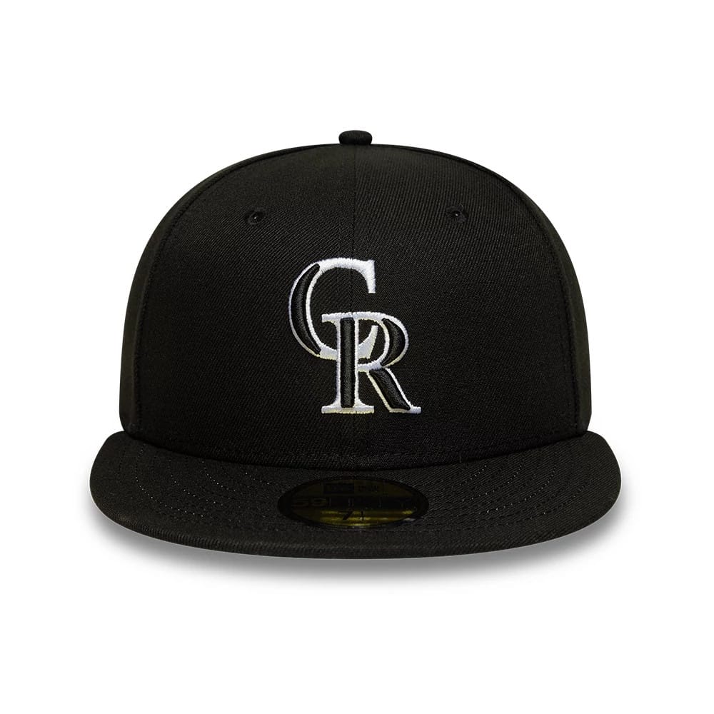 This is a Colorado Rockies MLB Black 59FIFTY Fitted Cap 3