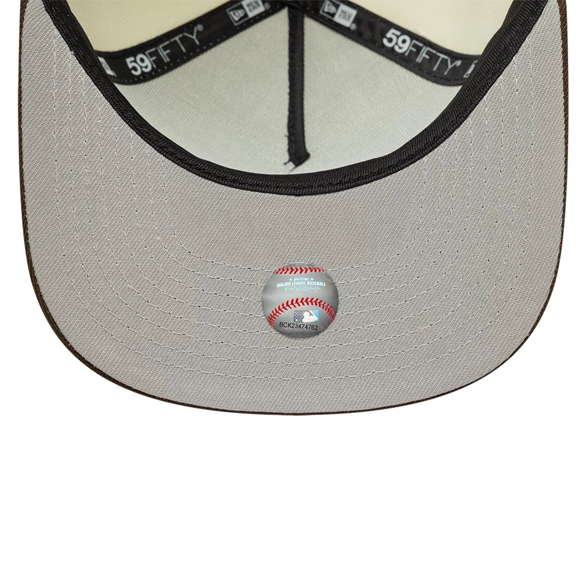 This is a Boston Red Sox MLB Cream 59FIFTY A-Frame Fitted Cap 2