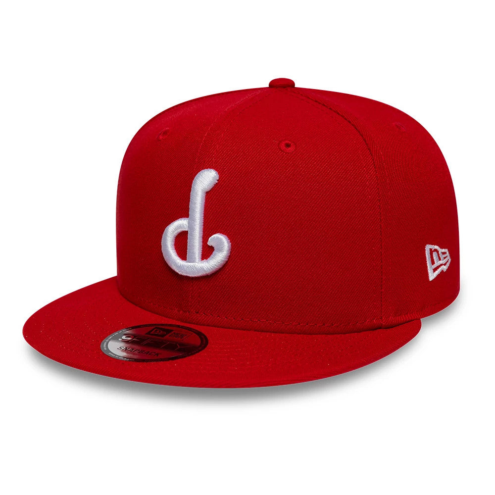 Pictured is this MLB Upside Down Philadelphia Phillies 9FIFTY Snapback cap in red. 1