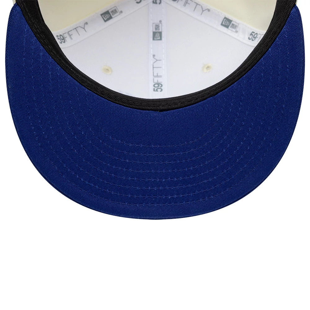 Pictured is this Alpine Racing 59FIFTY Fitted cap in cream. 7