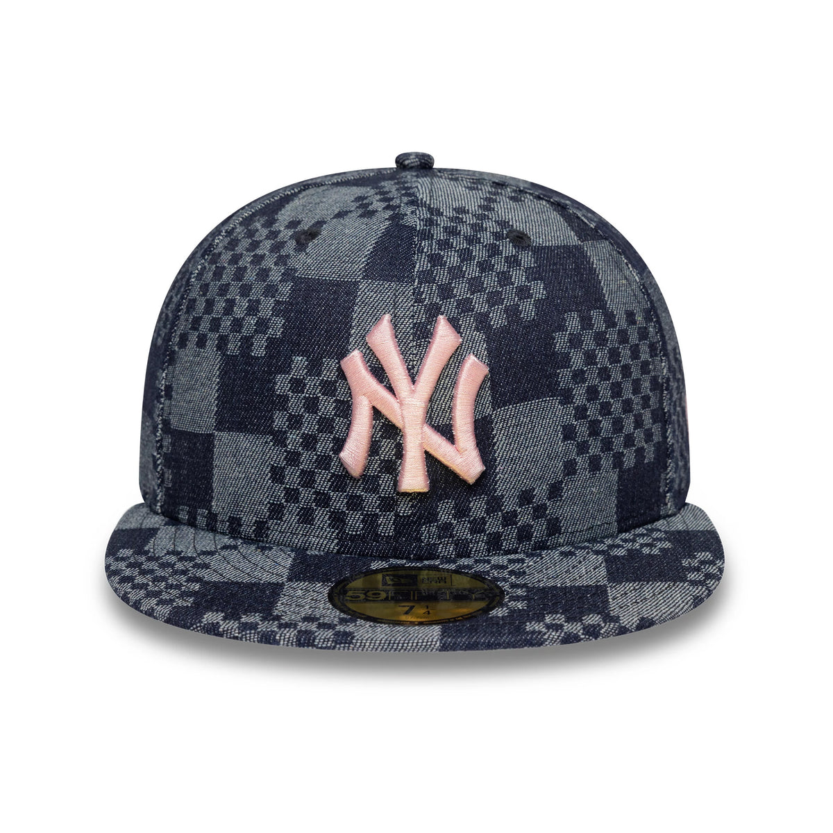 Pictured is this MLB Denim New York Yankees 59FIFTY Fitted cap in blue. 3