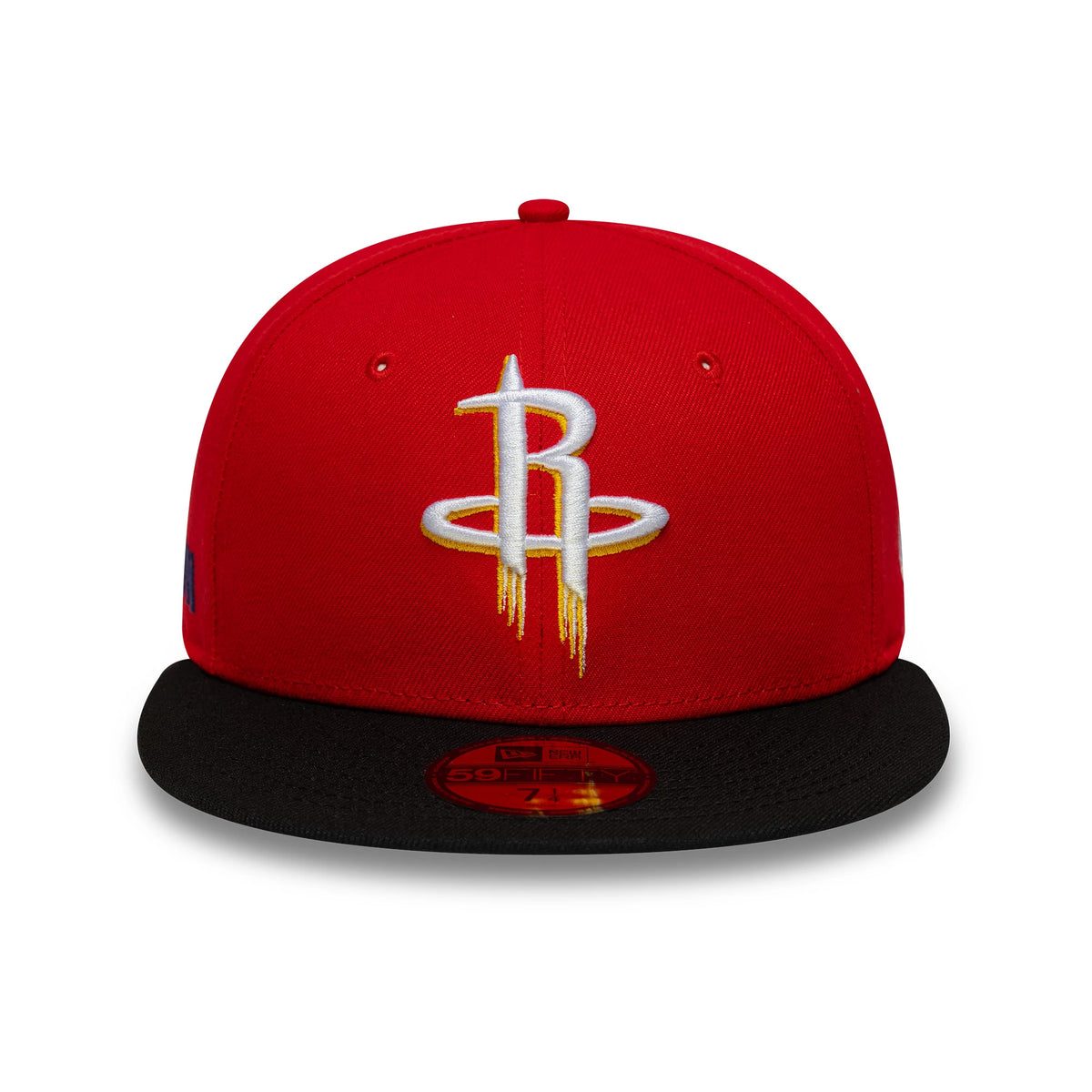 Pictured is this NBA Global Games 2026 London Houston Rockets 59FIFTY Fitted cap in red and black. 2