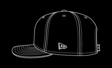 black silhouette of 9fifty cap