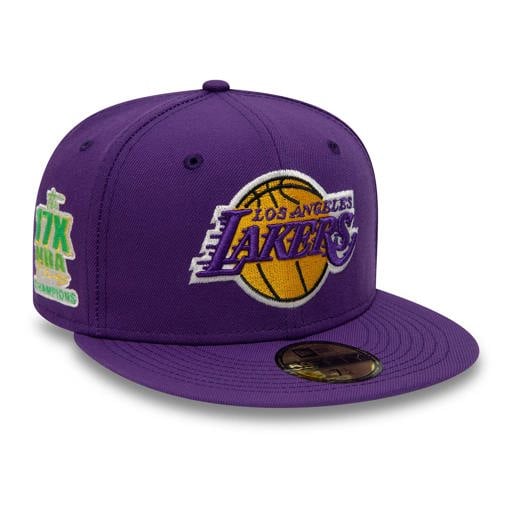 LA Lakers Citrus Pop Purple 59FIFTY Fitted Cap