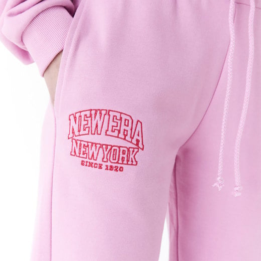 New Era Womens Arch Wordmark Pink Joggers