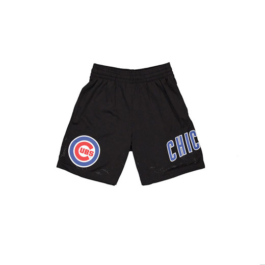 Chicago Cubs MLB Custom Black Mesh Shorts