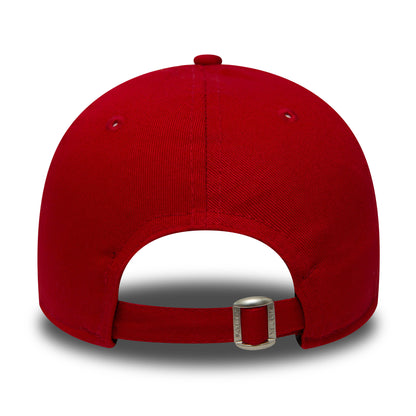This is a Youth MLB Essential New York Yankees Essential 9FORTY cap in red. 4